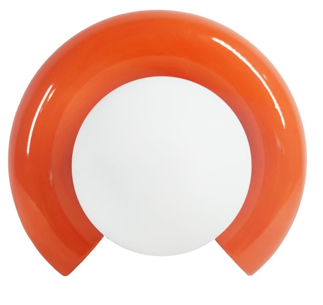Applique Pop, céramique orange, Diam 24cm, G9