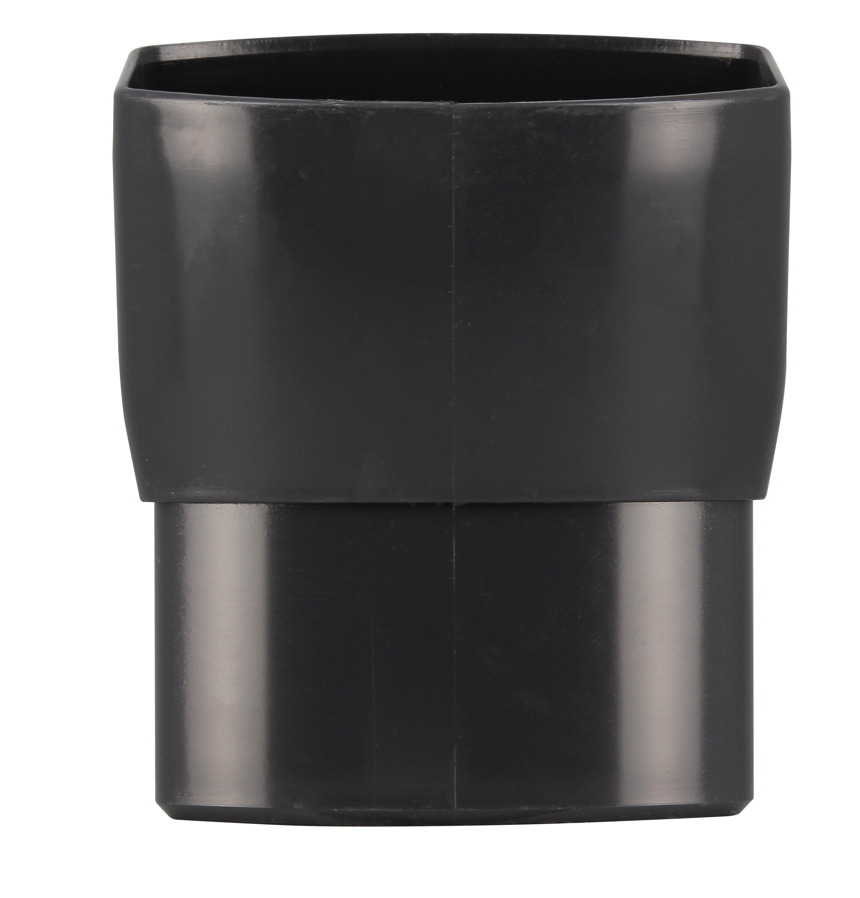 Coude 15° mâle/femelle pour gouttière, PVC, ardoise - 3