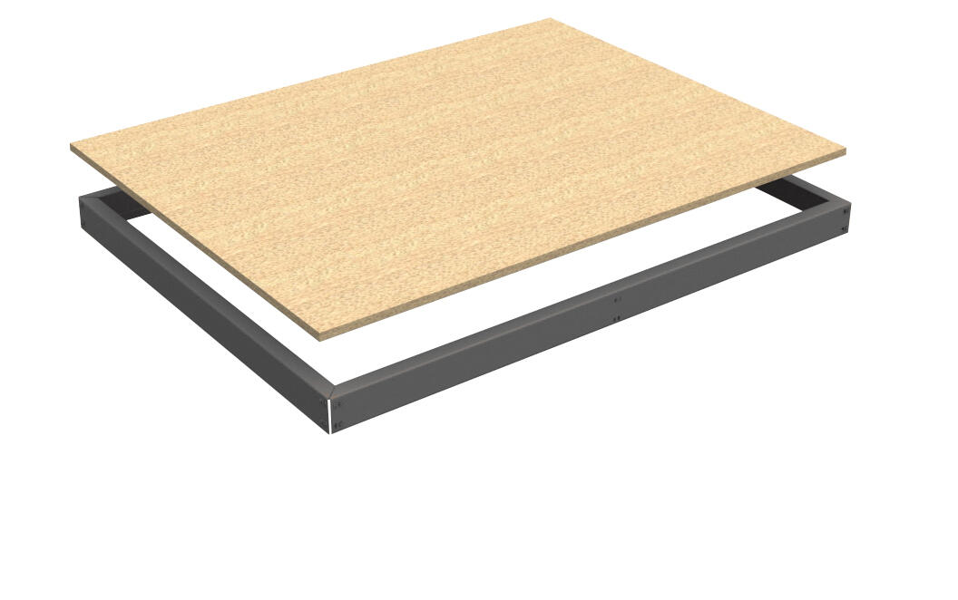 Estante adicional ecoforte galva madera 120x45x4,2cm