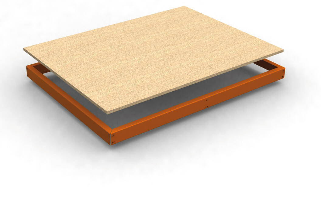 Estante adicional ecoforte naranja madera 120x45x4,2cm