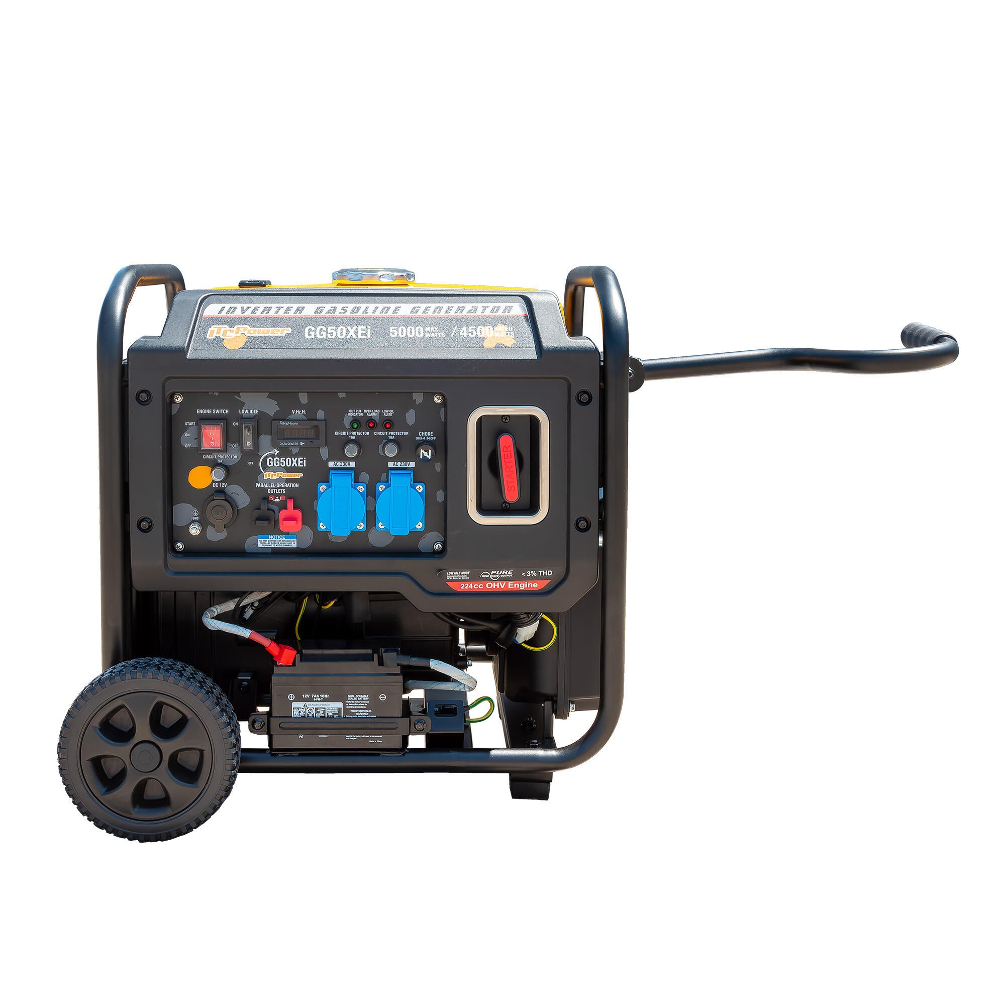 Gerador Inverter a gasolina 5KW 230V ITCPOWER GG50XEI - 12