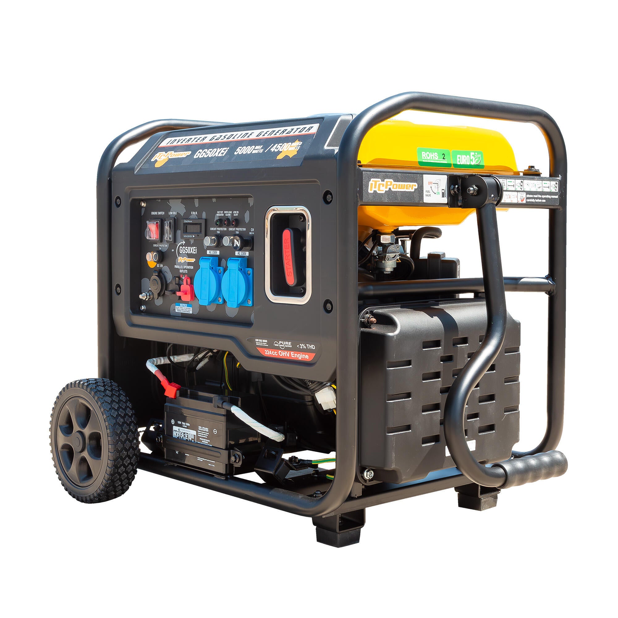 Gerador Inverter a gasolina 5KW 230V ITCPOWER GG50XEI - 2