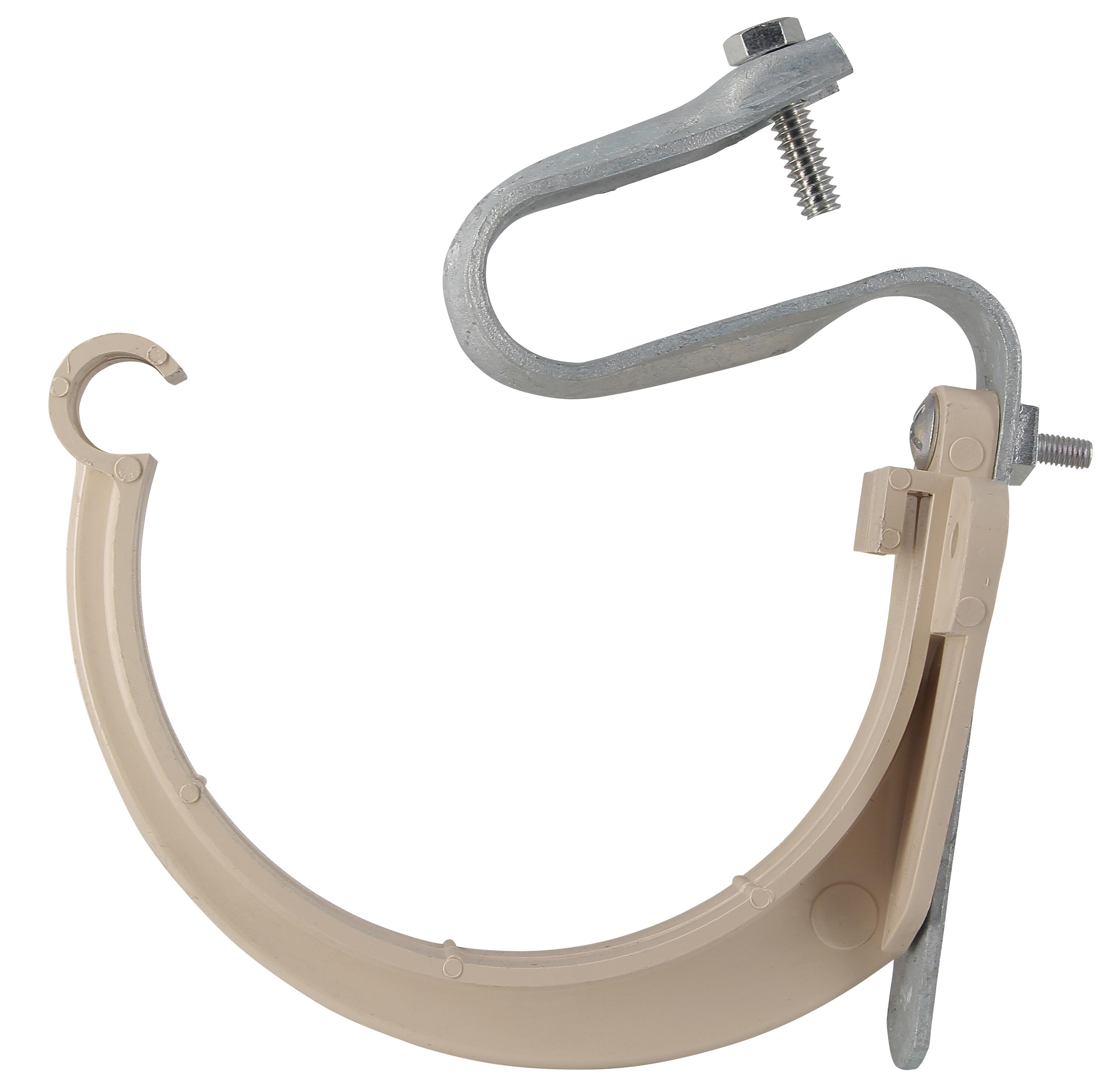 Crochet de gouttière développé 25 cm pvc - 2