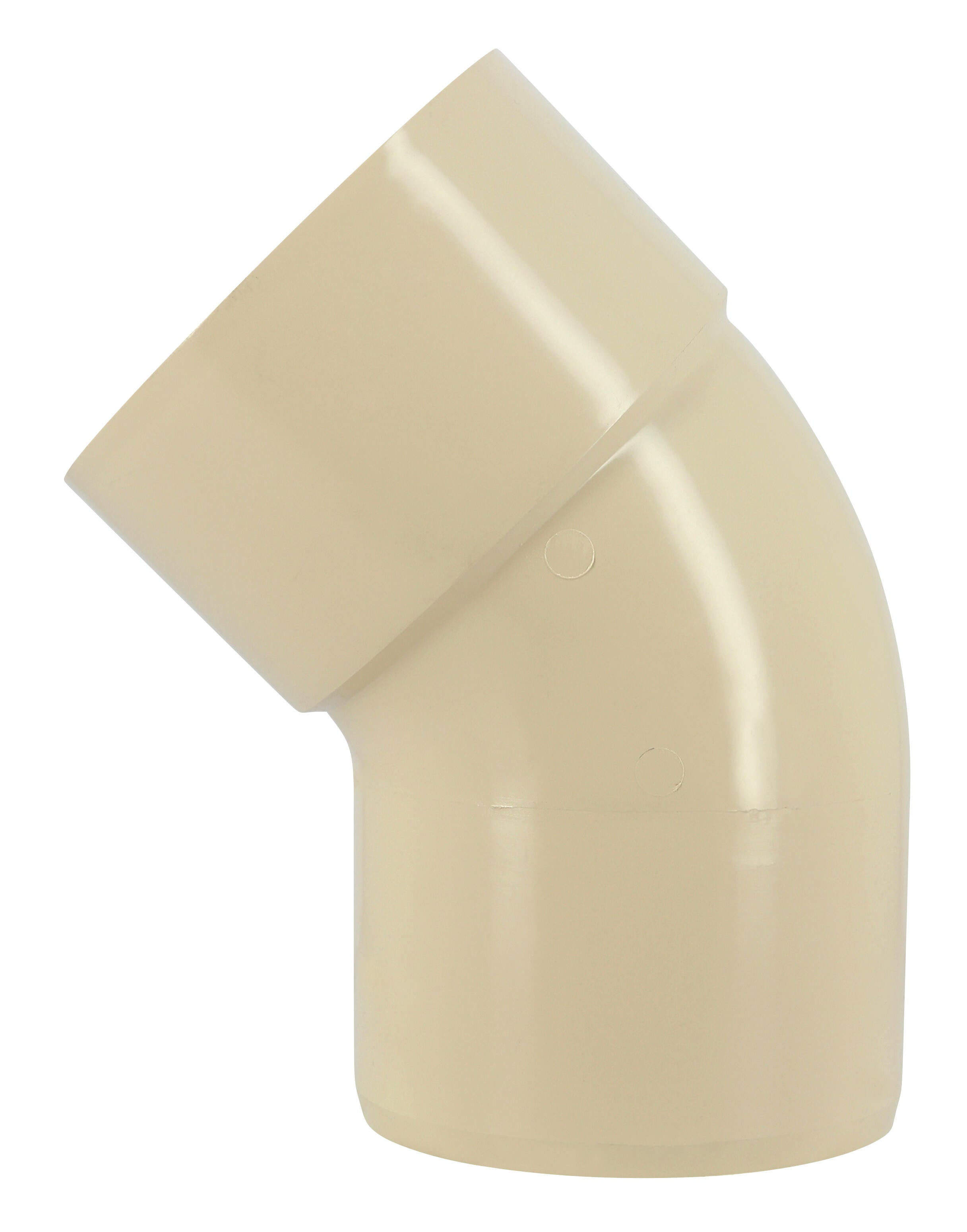 Coude 45° mf pvc sable GIRPI, Dév.33 cm Diam.100 mm - 2