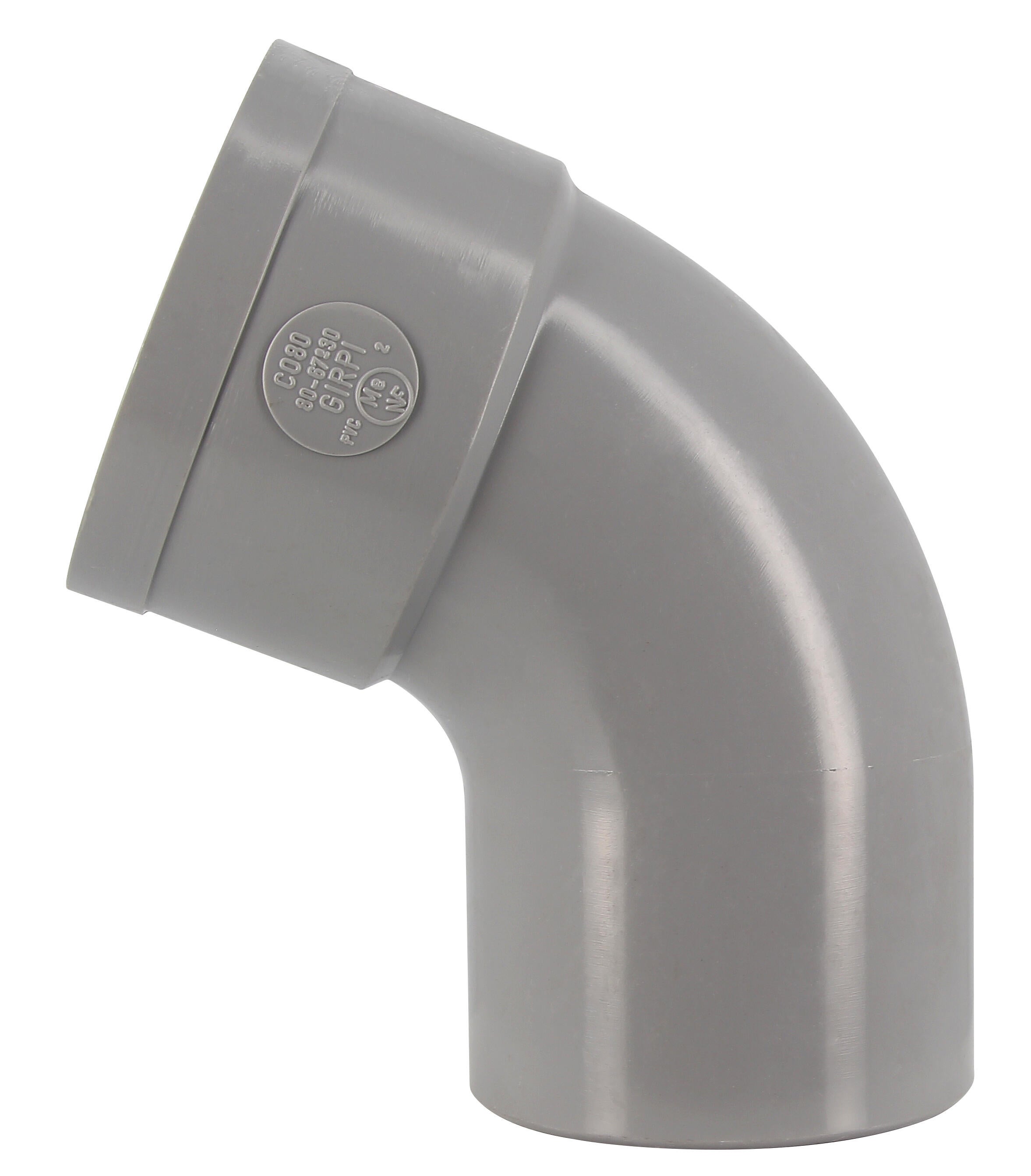 Coude mâle / femelle 67° pvc Diam.80 mm GIRPI - 2