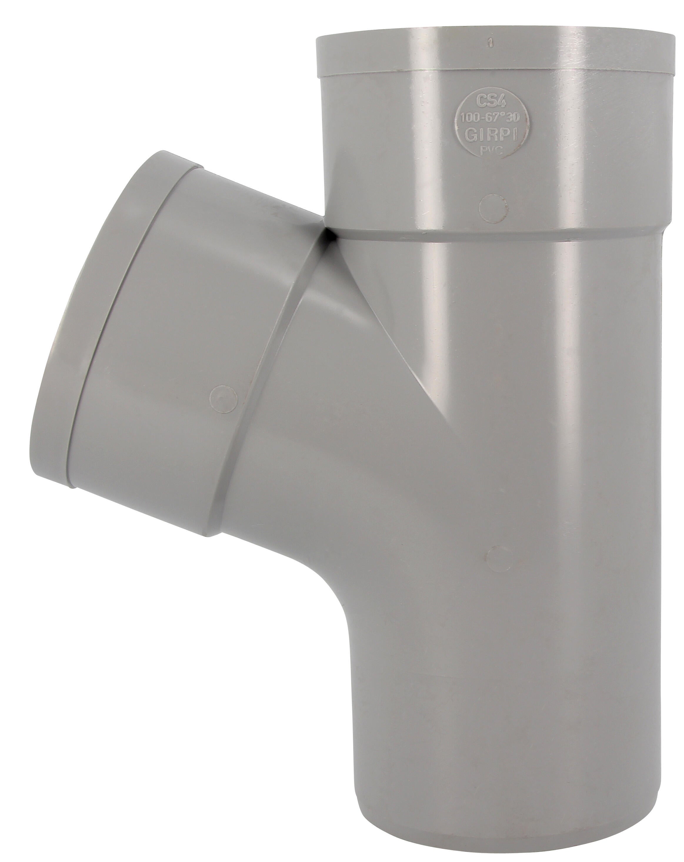 Culotte PVC mâle / femelle 67° Diam.100 mm GIRPI - 2