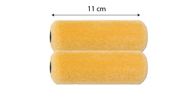 Recambio de mini rodillo para barnizar, lacar CIRET de 110 mm de anchura, 15 mm de diámetro, pelo corto (menos de 5 mm). Fibra de poliéster. 2 unidades. - 9