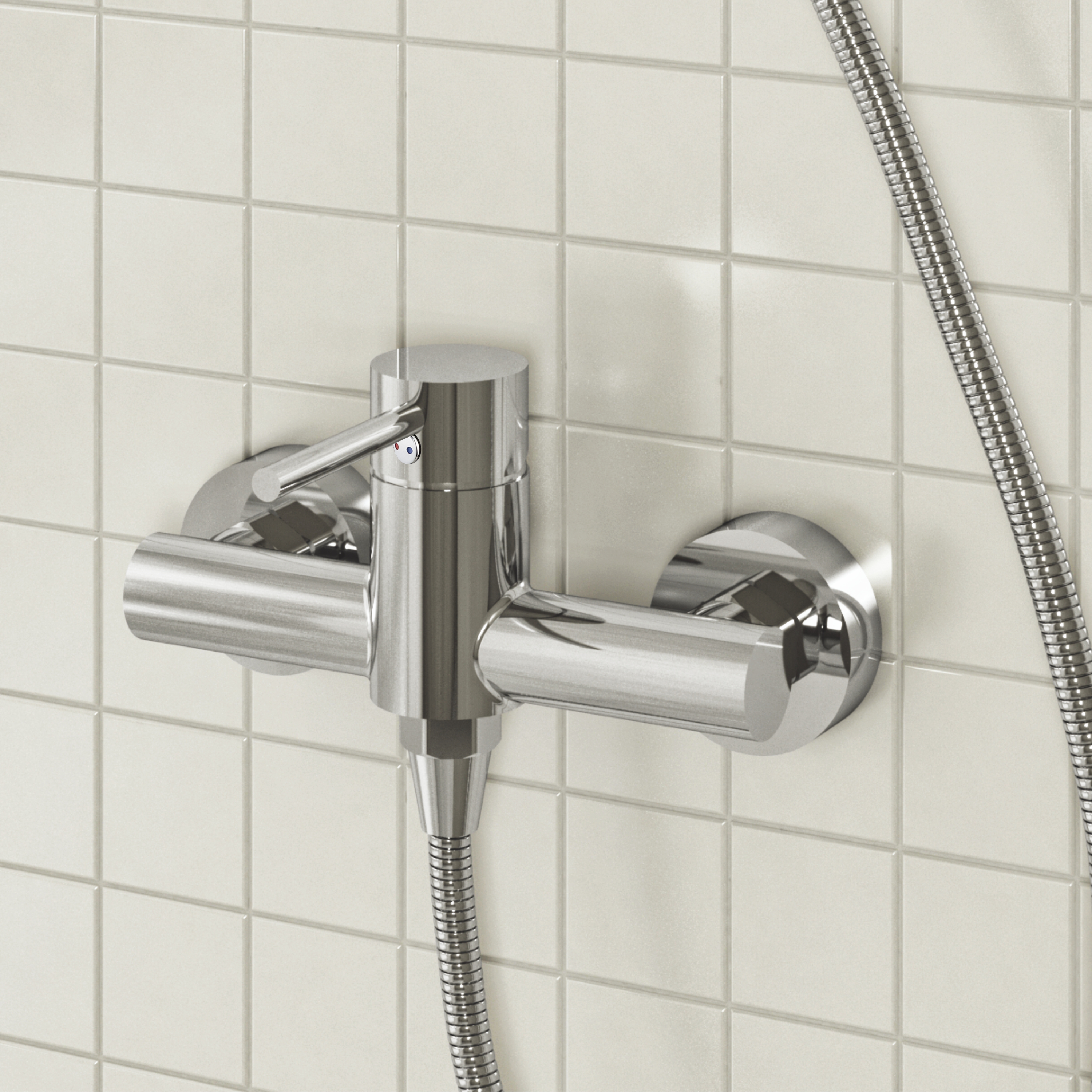 Grifo de ducha monomando SENSEA Hilo cromo brillo Latón - 4