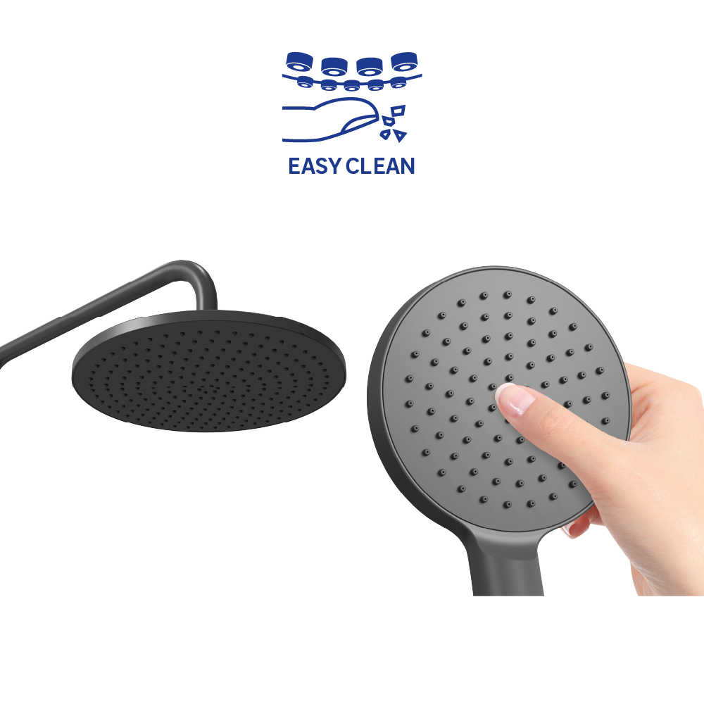 Columna de ducha termostática Sensea Essential negro - 8