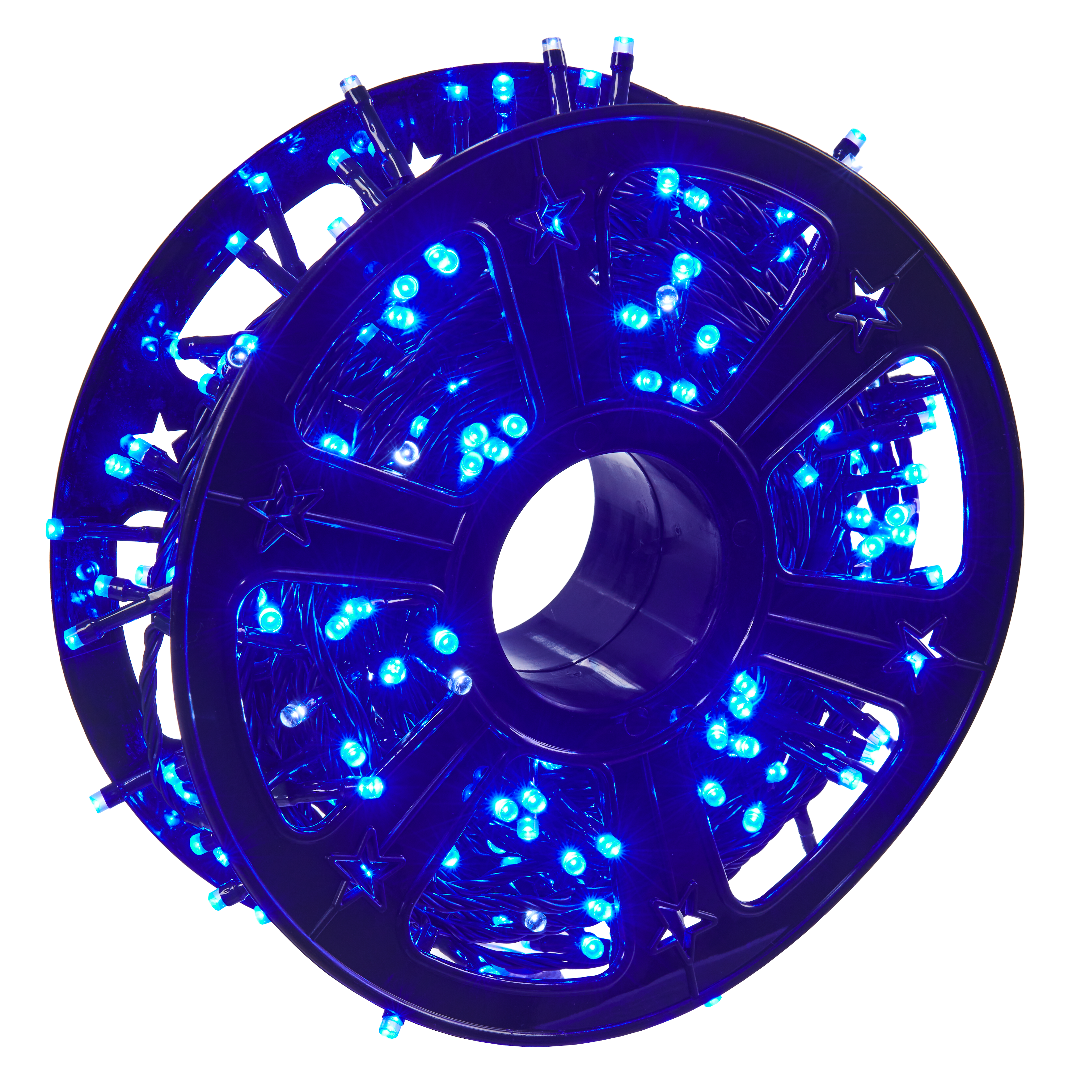 Lampki choinkowe zewnętrzne 400 LED efekt flash, dodatkowe gniazdo niebieskie EUROHIT - 2