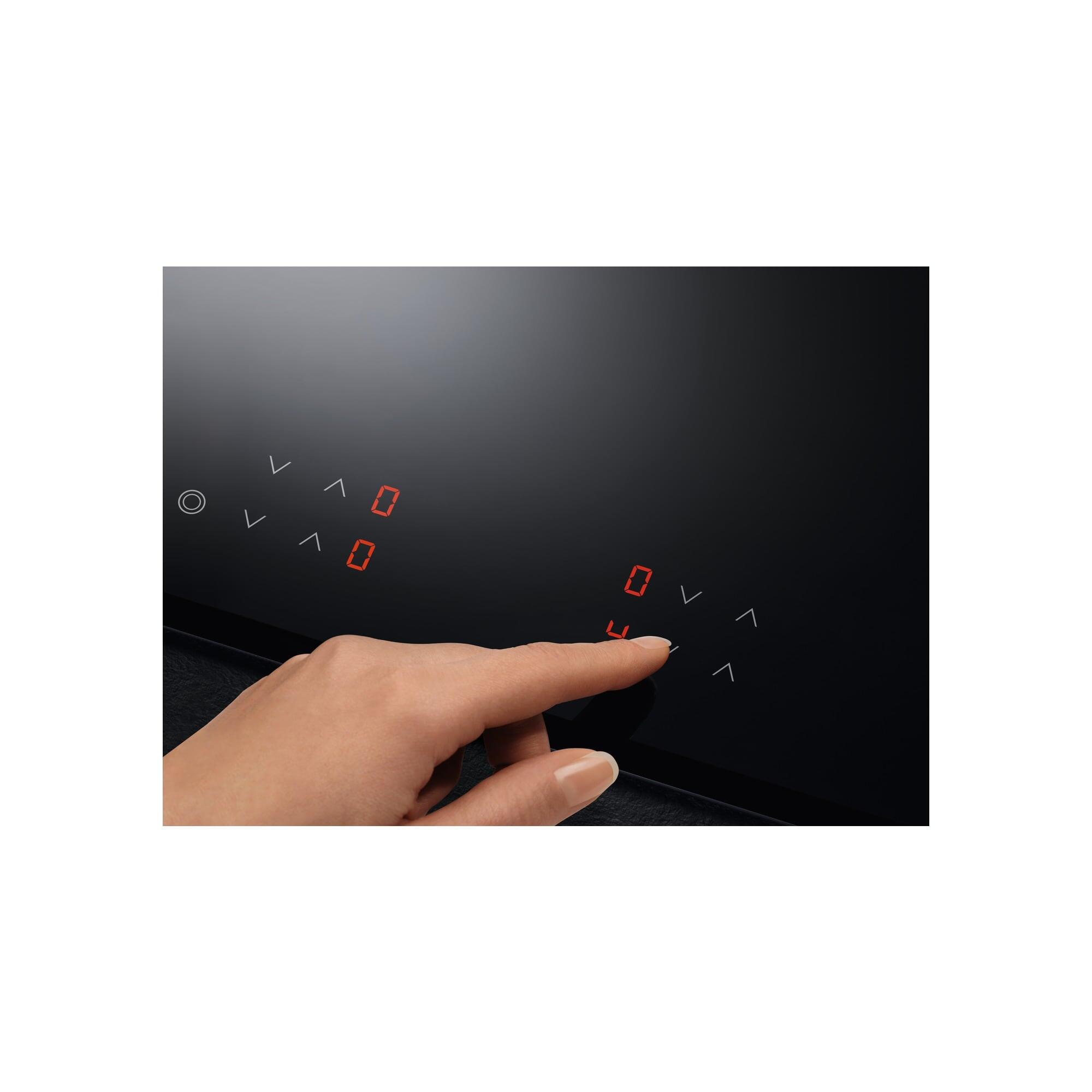 Placa vitrocerâmica 4 zonas de calor 6500 W 60 x 57 cm preto AEG HK624000FB - 3