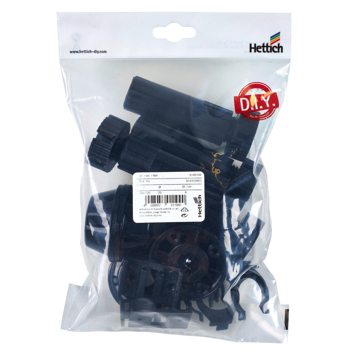 Lot de 4 pieds plastique à visser H.100 - 3