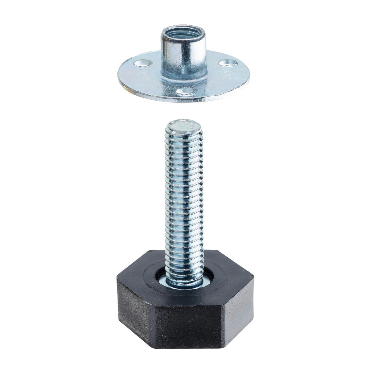 Vis de réglage et écrou acier, Hettich, Diam.M8 x H.40 mm - 2