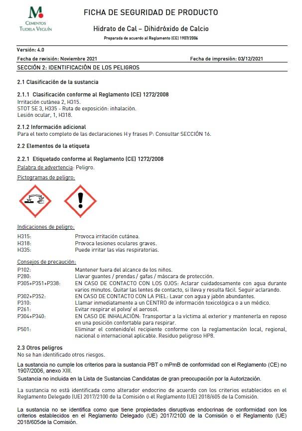 CAL HIDRATADA CL-90S 15 KG - 2