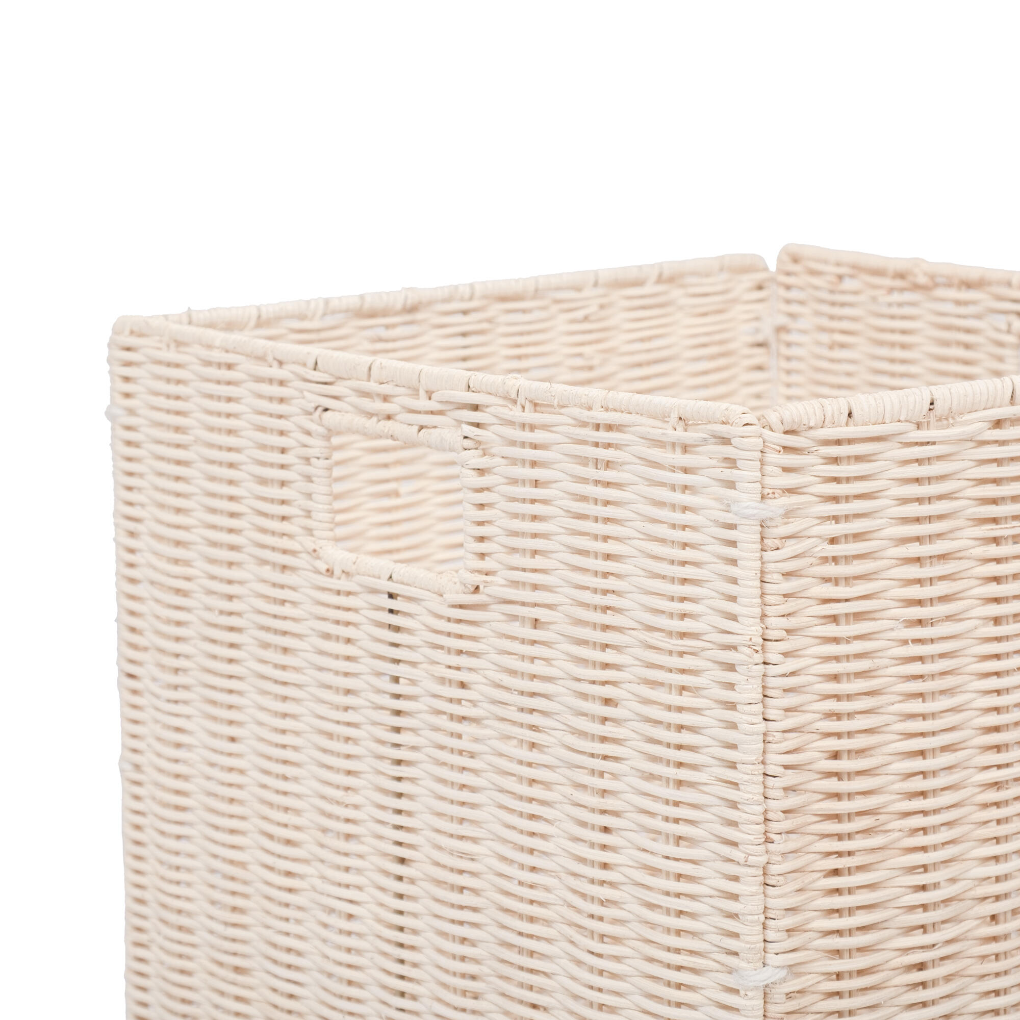 Cesto L Kub spaceo 31X31X31CM rattan claro - 5