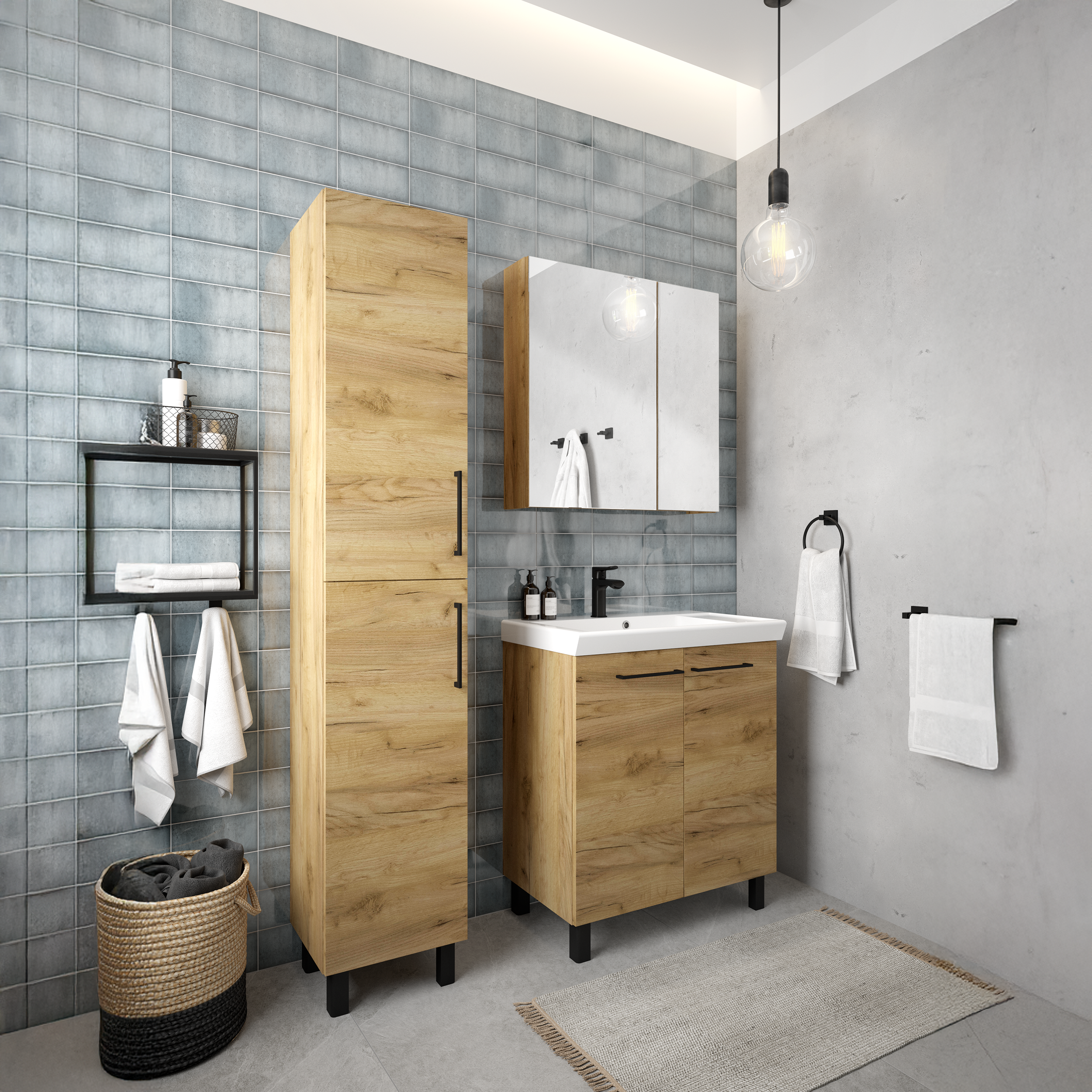 Słupek łazienkowy Easier 35 x 185.3 Sensea - 4