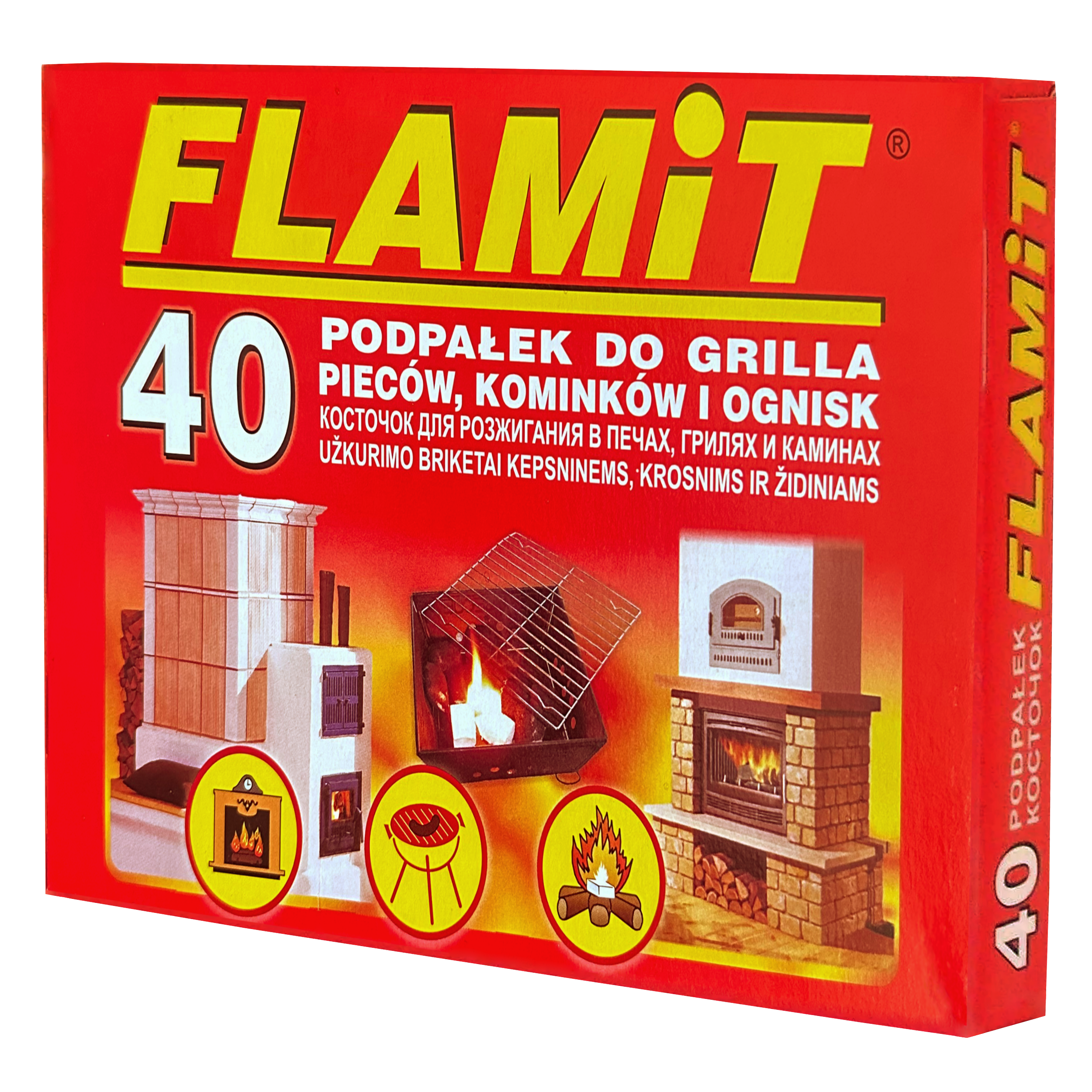 Podpałka biała parafinowa w kostkach 40 sztuk