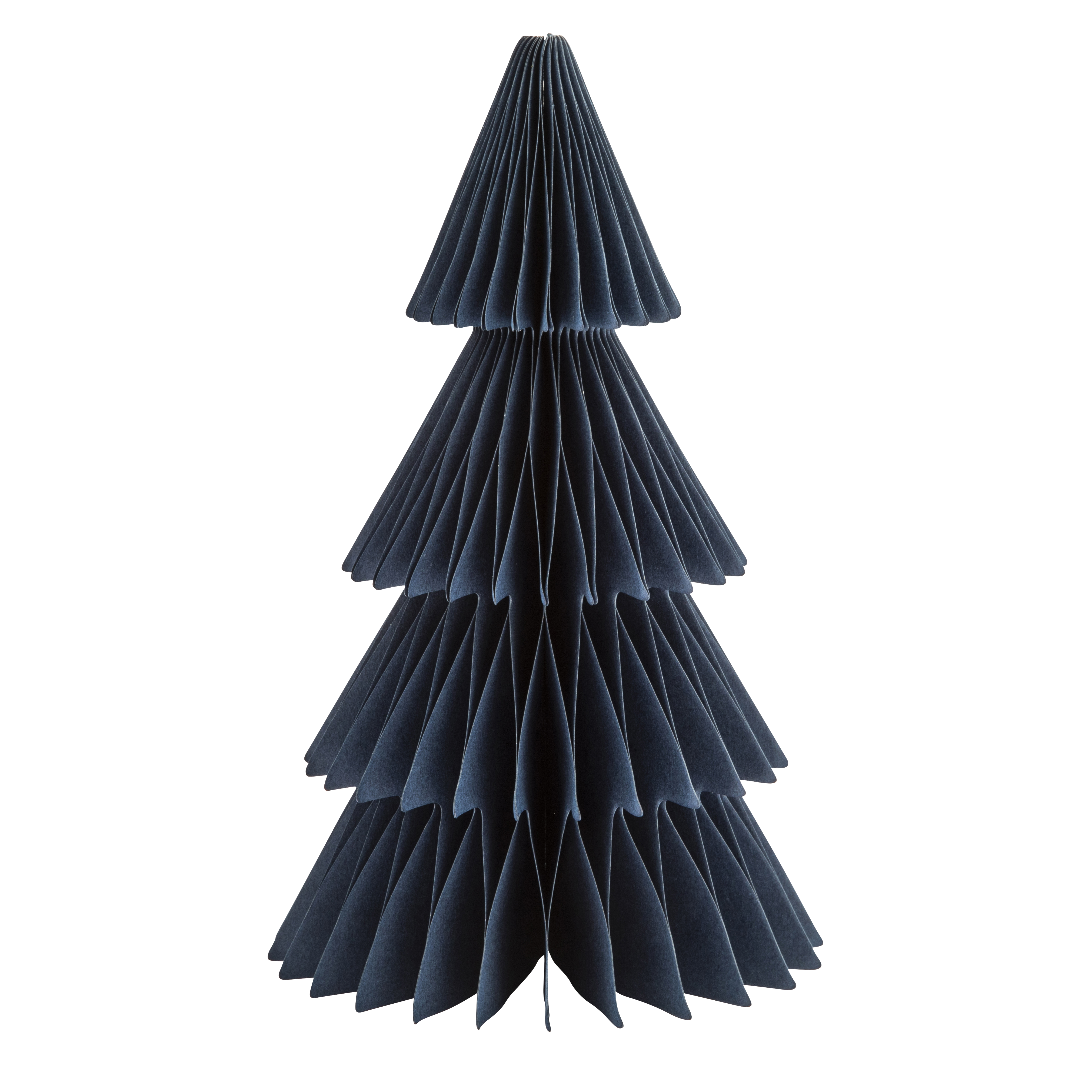 Choinka papierowa granatowa 3D wys. 20 cm