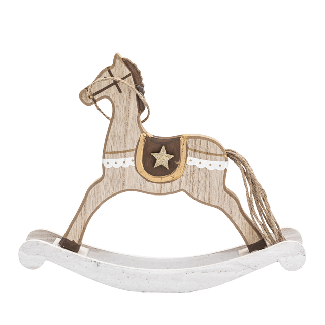 Figurka drewniana Konik wys. 15 cm