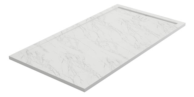 Plato de ducha Eiko 140x70 cm blanco calacata