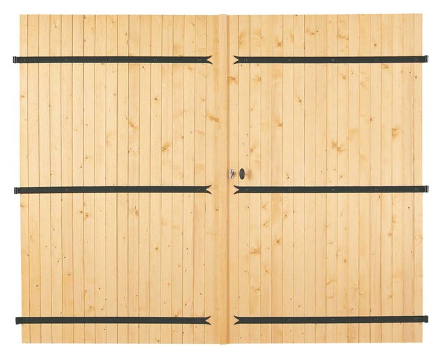 PORTE DE GARAGE BATTANTE 2 VANTAUX 240x200 cm Ep.27 mm