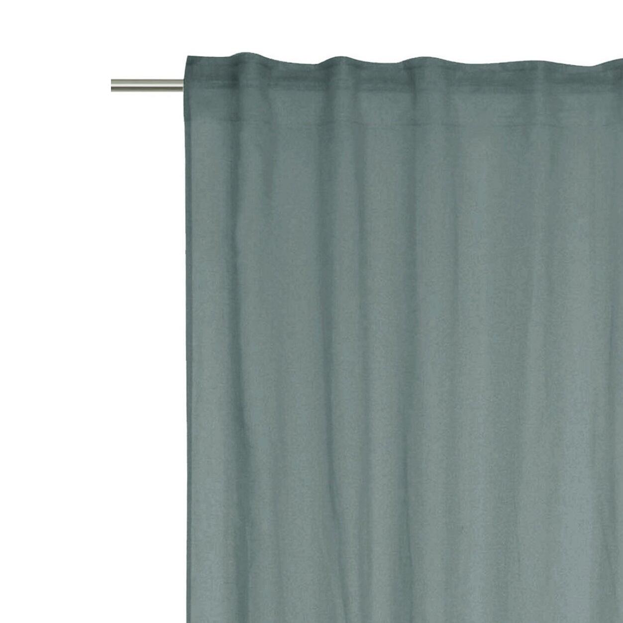 Tenda INSPIRE Abby verde, fettuccia e passanti nascosti 200x280 cm - 8