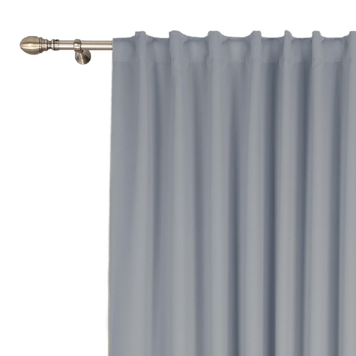 Tenda INSPIRE Carol grigio, fettuccia e passanti nascosti 200x280 cm - 14