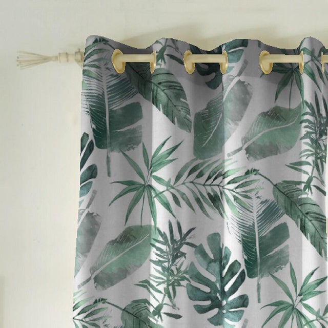 Tenda INSPIRE Syon verde oscurante con rivestimento, occhiello 140x270 cm