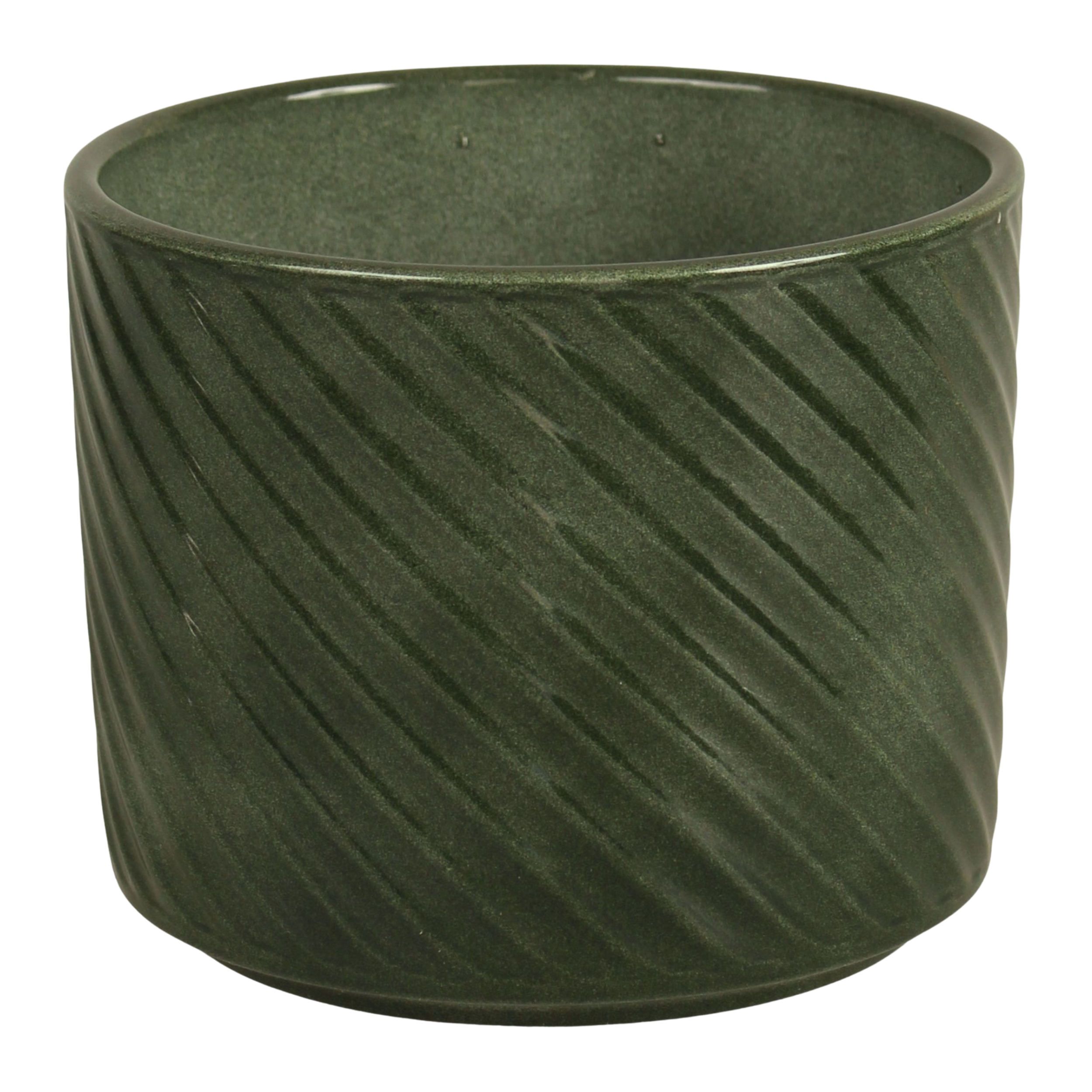 Osłonka doniczki Spirelli ceramiczna 14cm zielony lazur Cermax
