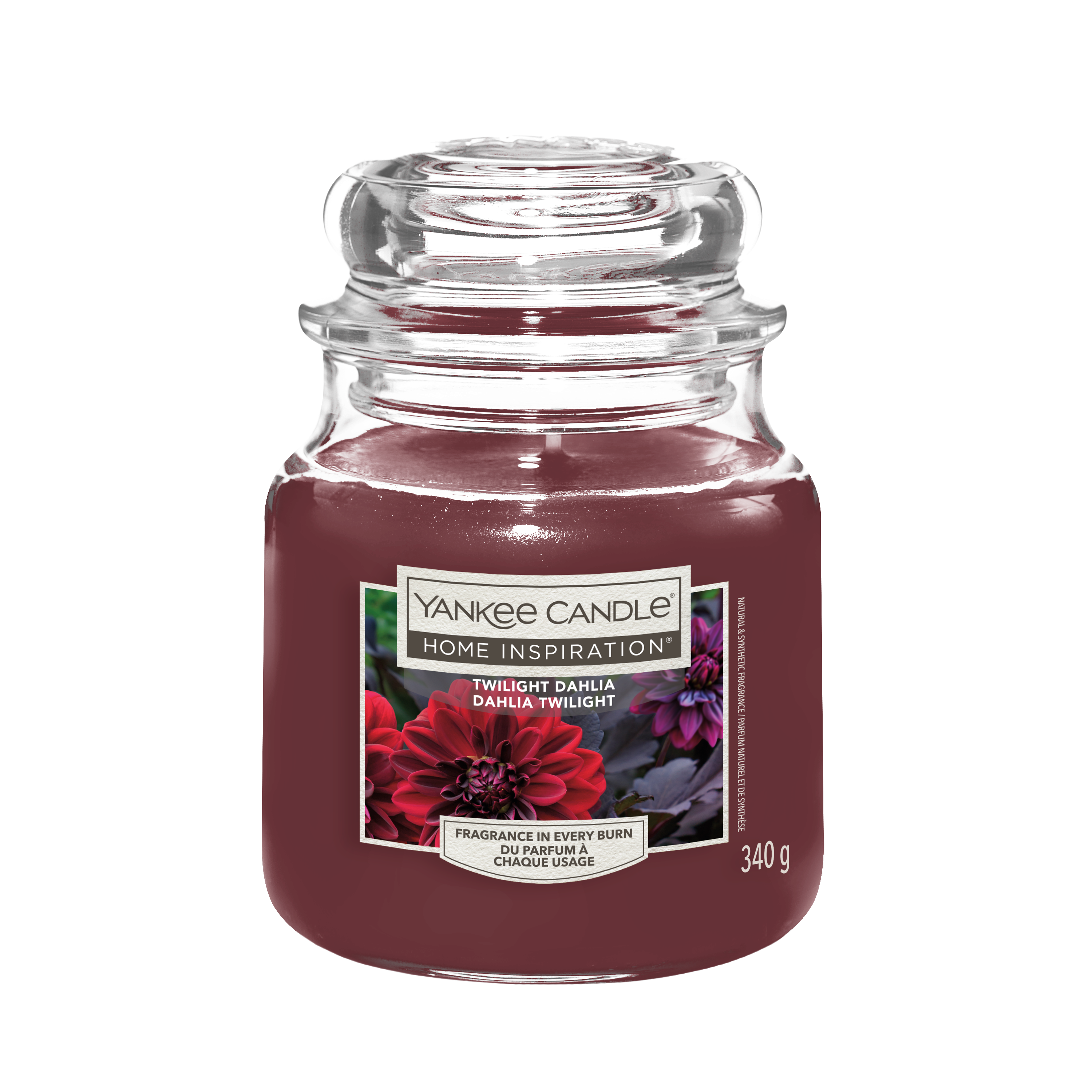 Świeca zapachowa w szkle Dahlia Yankee Candle 340 g