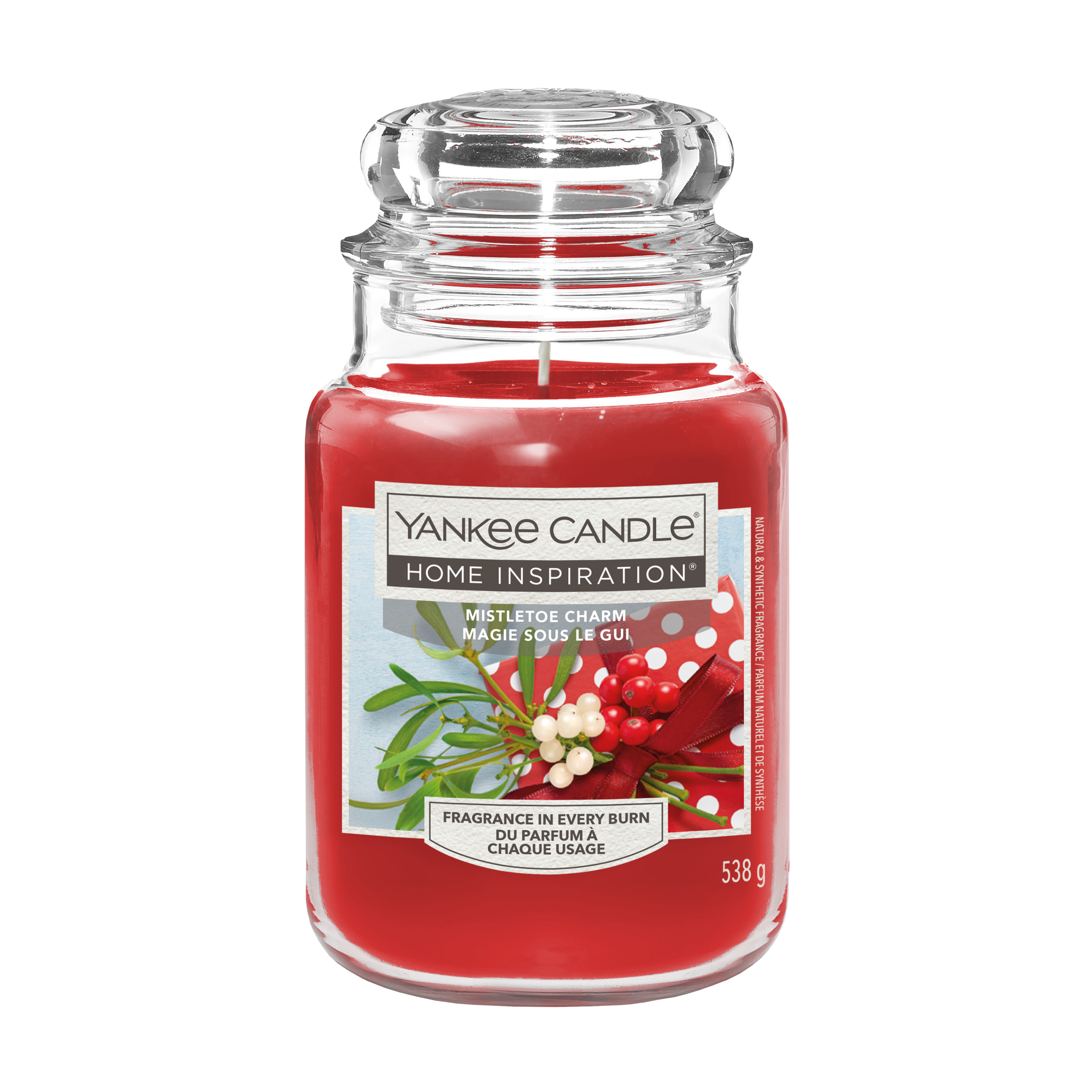 Świeca zapachowa w szkle Mistletoe Yankee Candle 538 g