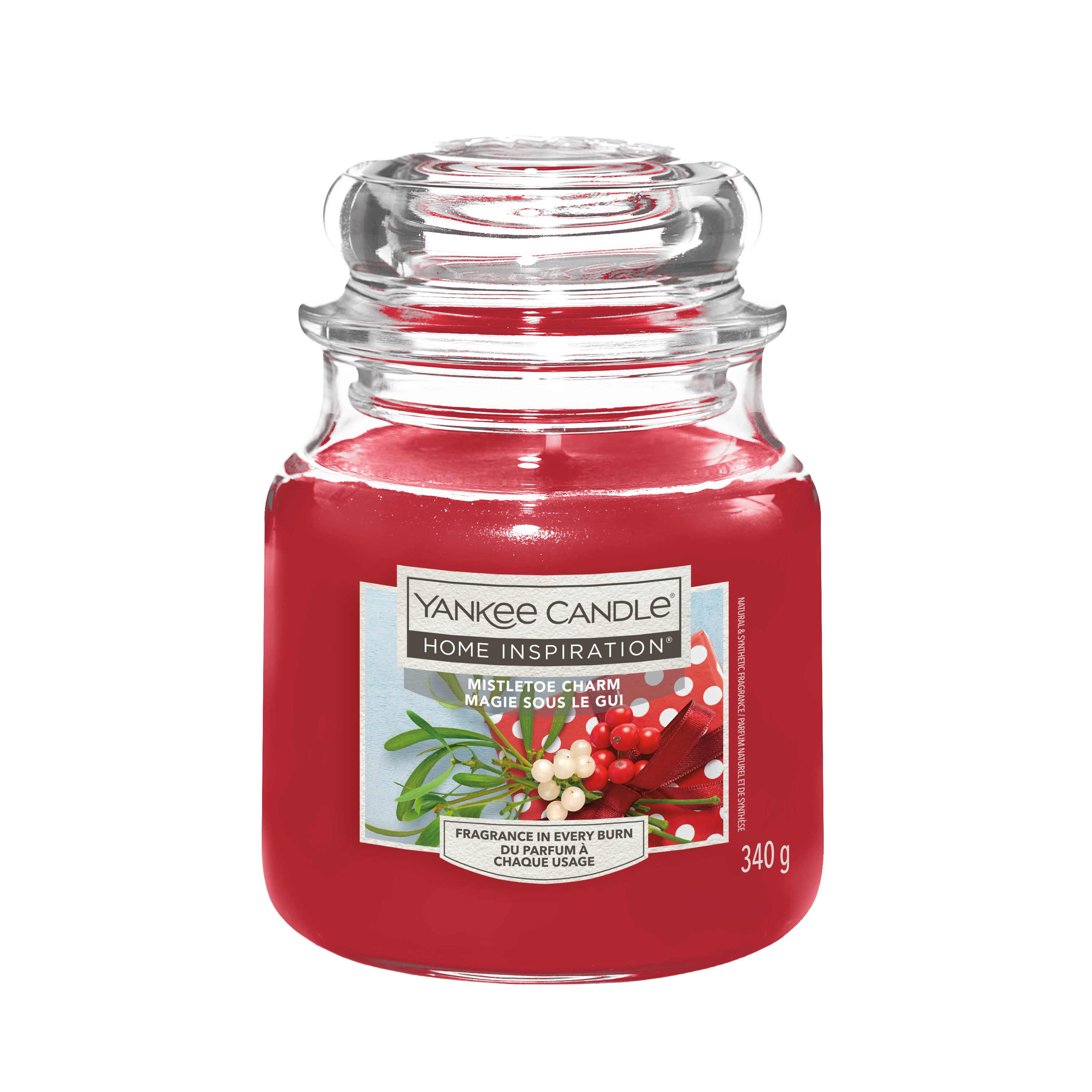 Świeca zapachowa w szkle Mistletoe Yankee Candle 340 g