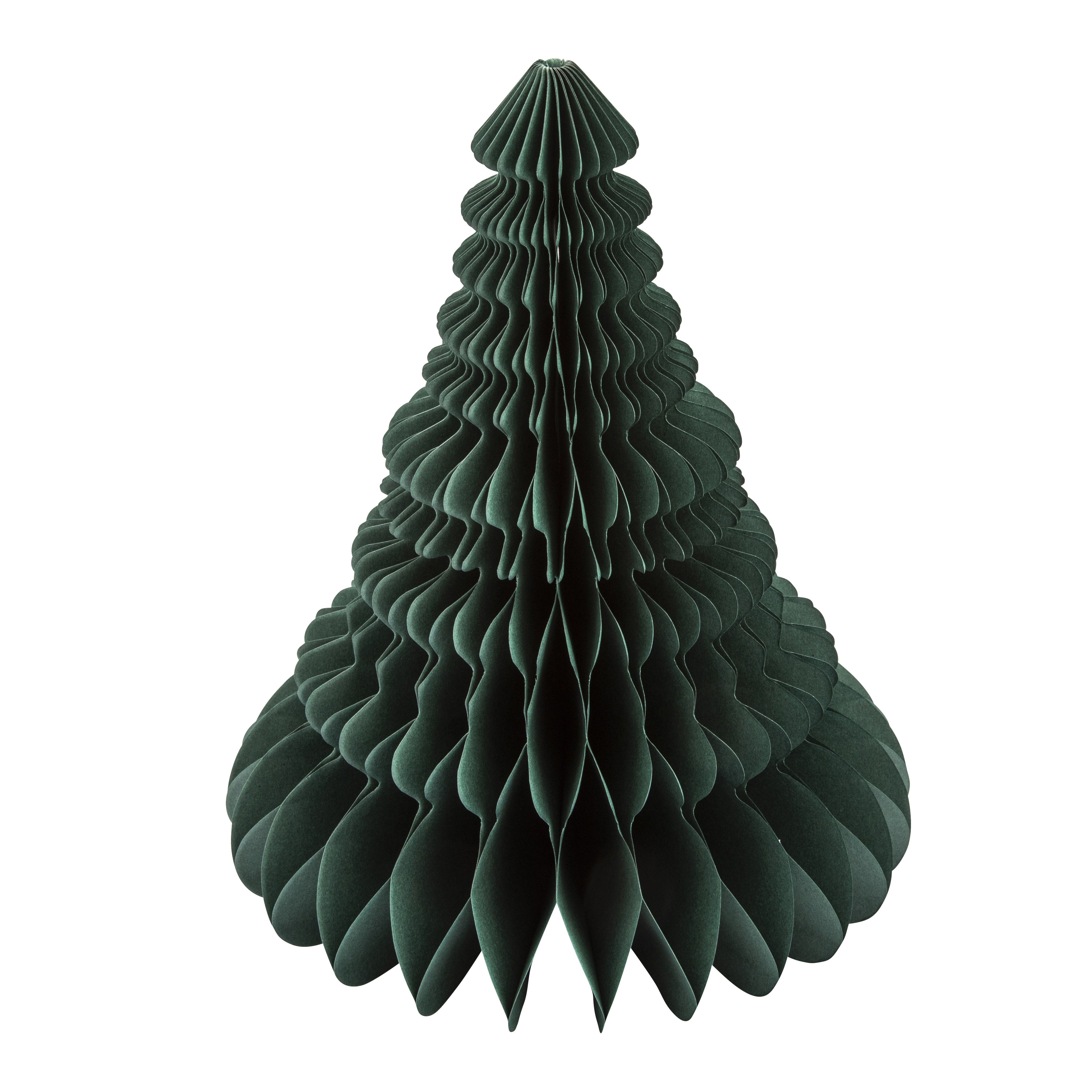Choinka papierowa zielona 3D wys. 32 cm - 3