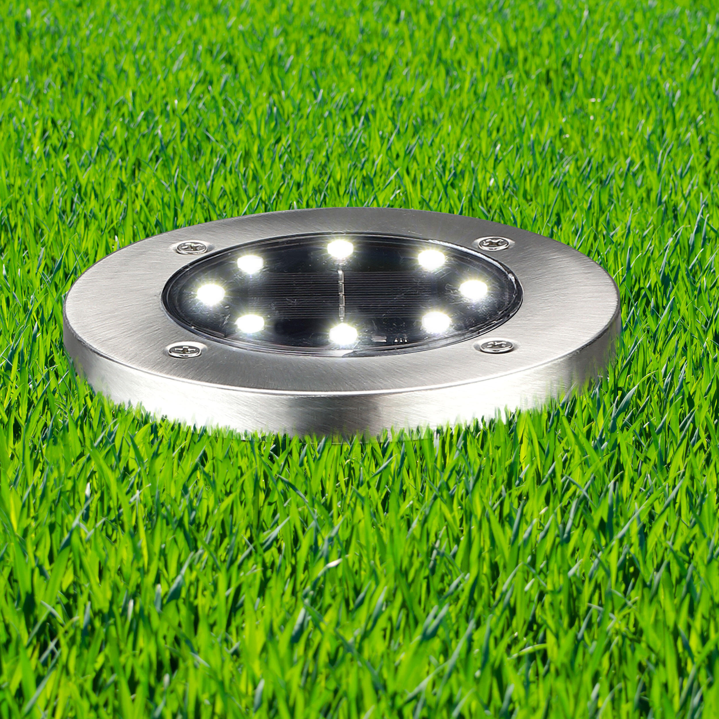 Lampa solarna wbijana Solly 15 lm Zimny biały Srebrna Goldlux - 2