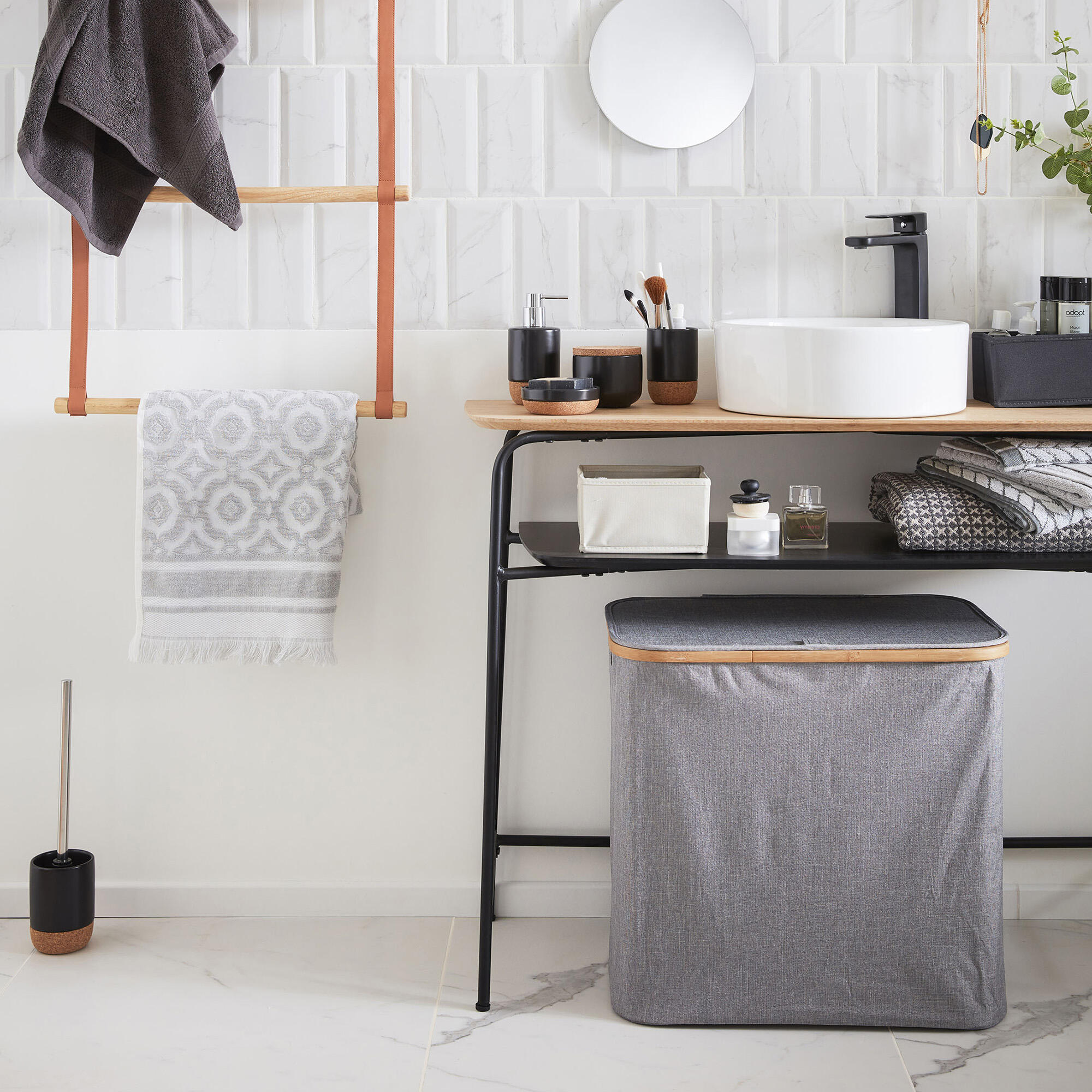 Distributeur de savon céramique noir Odemira BOX & BEYOND - 6