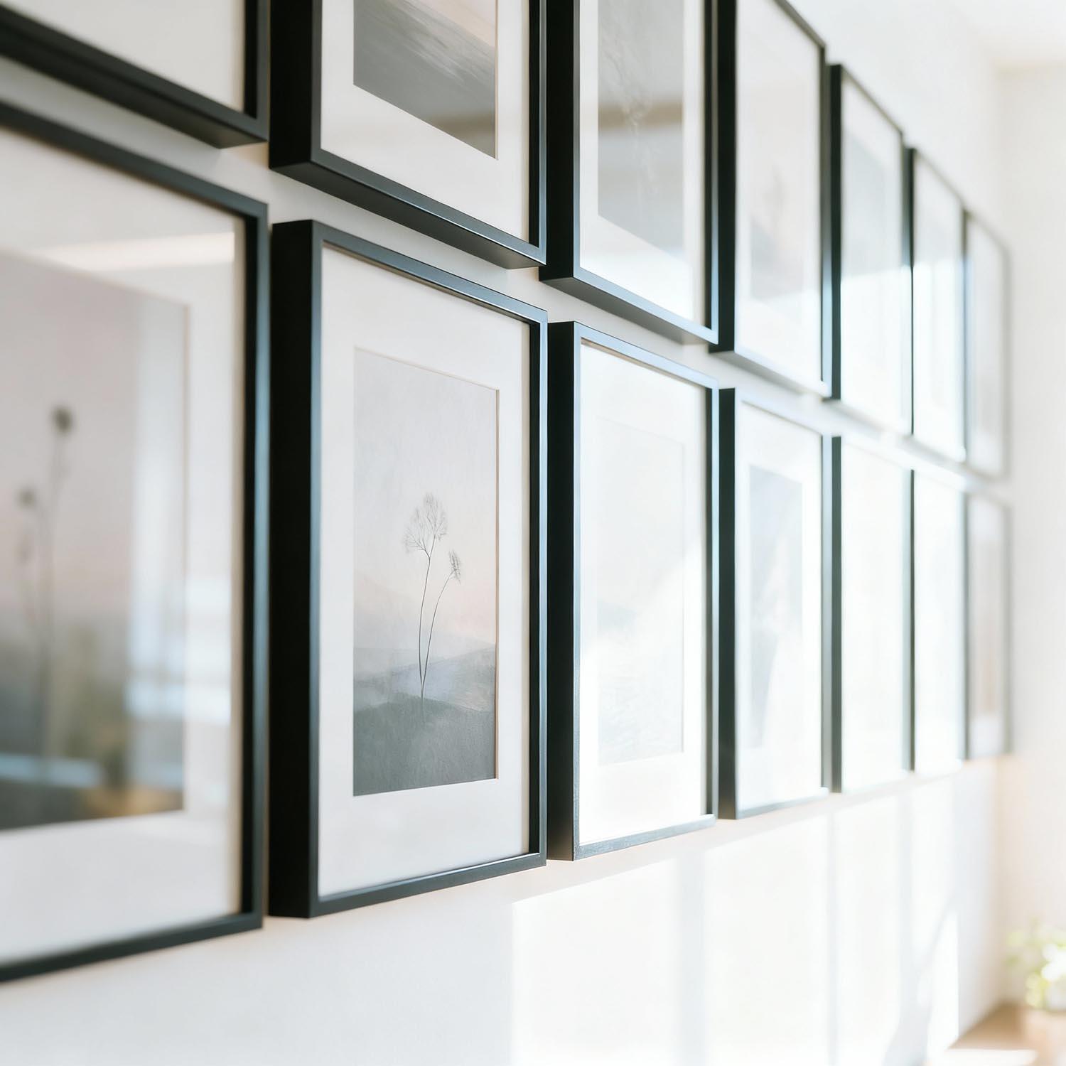 Cadre Accent, H.20 x l.15 cm, aluminium noir, NIELSEN - 2