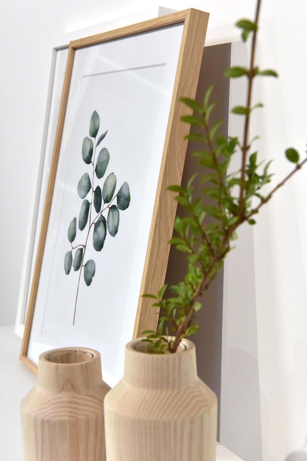 Cadre Accent, H.29.7 x l.21 cm, aluminium chêne, NIELSEN - 2