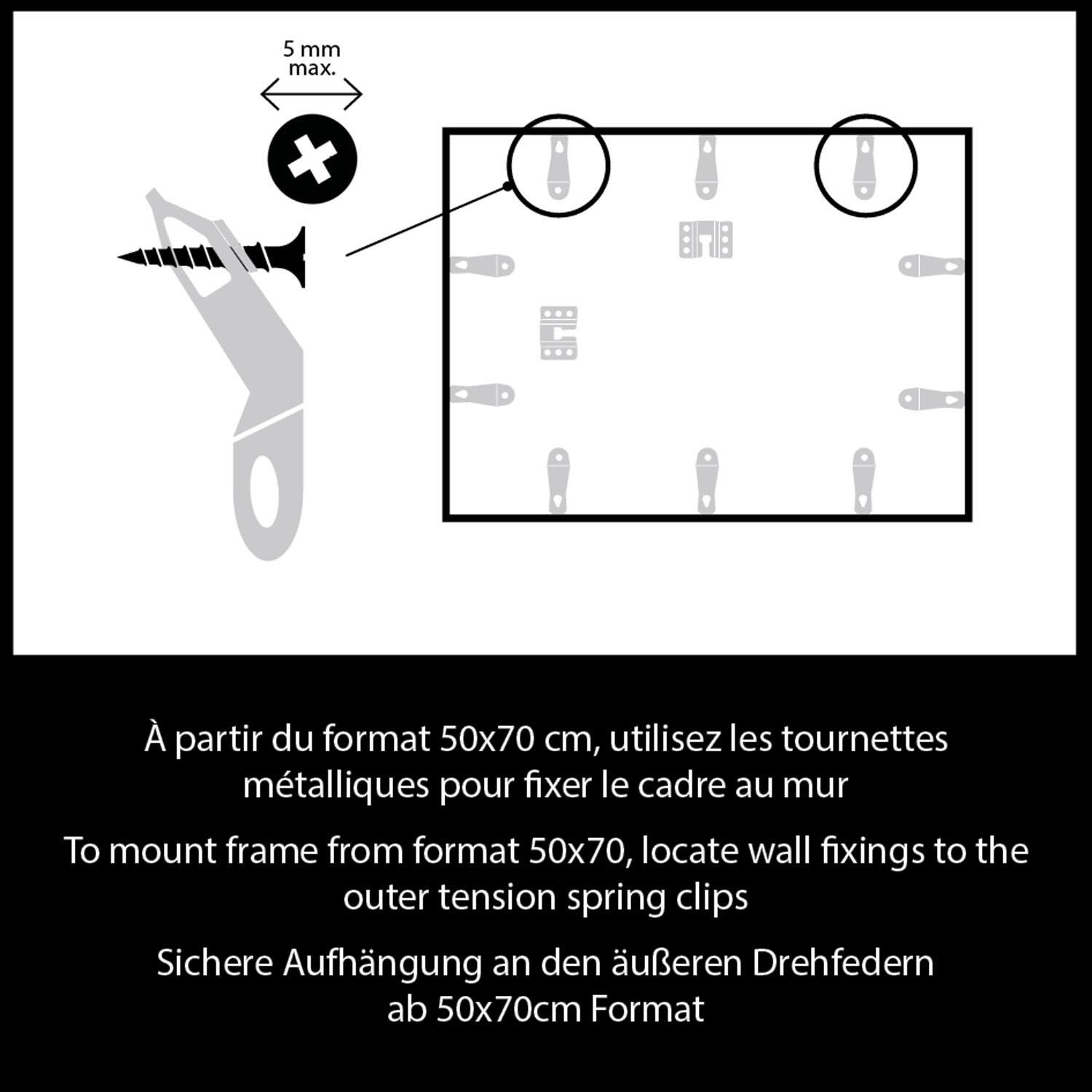 Cadre Accent, H.80 x l.60 cm, aluminium chêne, NIELSEN - 4