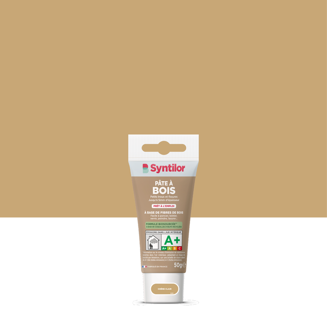 Pâte à bois Biosourcée SYNTILOR chêne clair 50 g