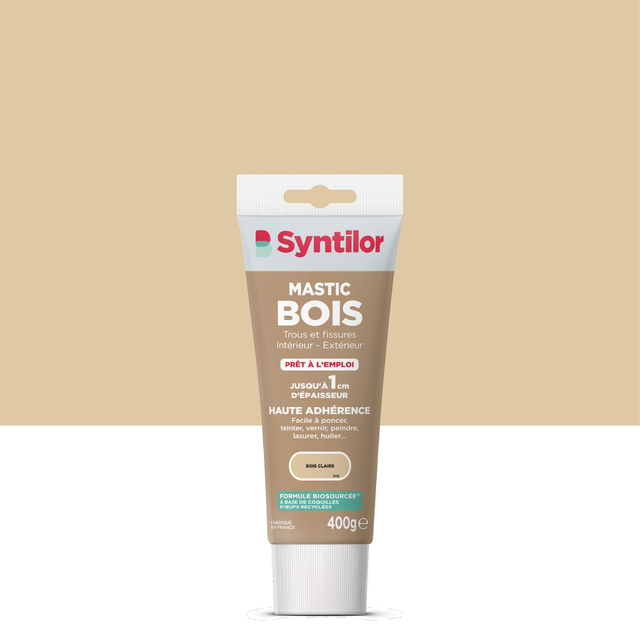 Mastic Biosourcé SYNTILOR bois clair 400 g