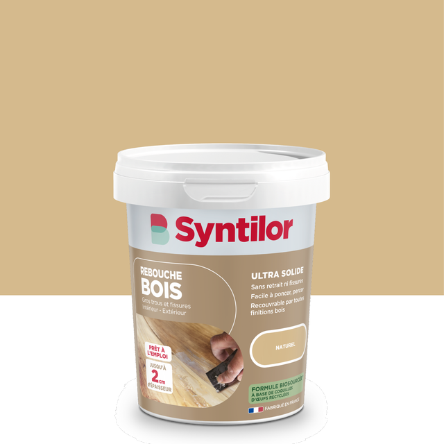 Rebouche bois Biosourcé SYNTILOR naturel 500 g