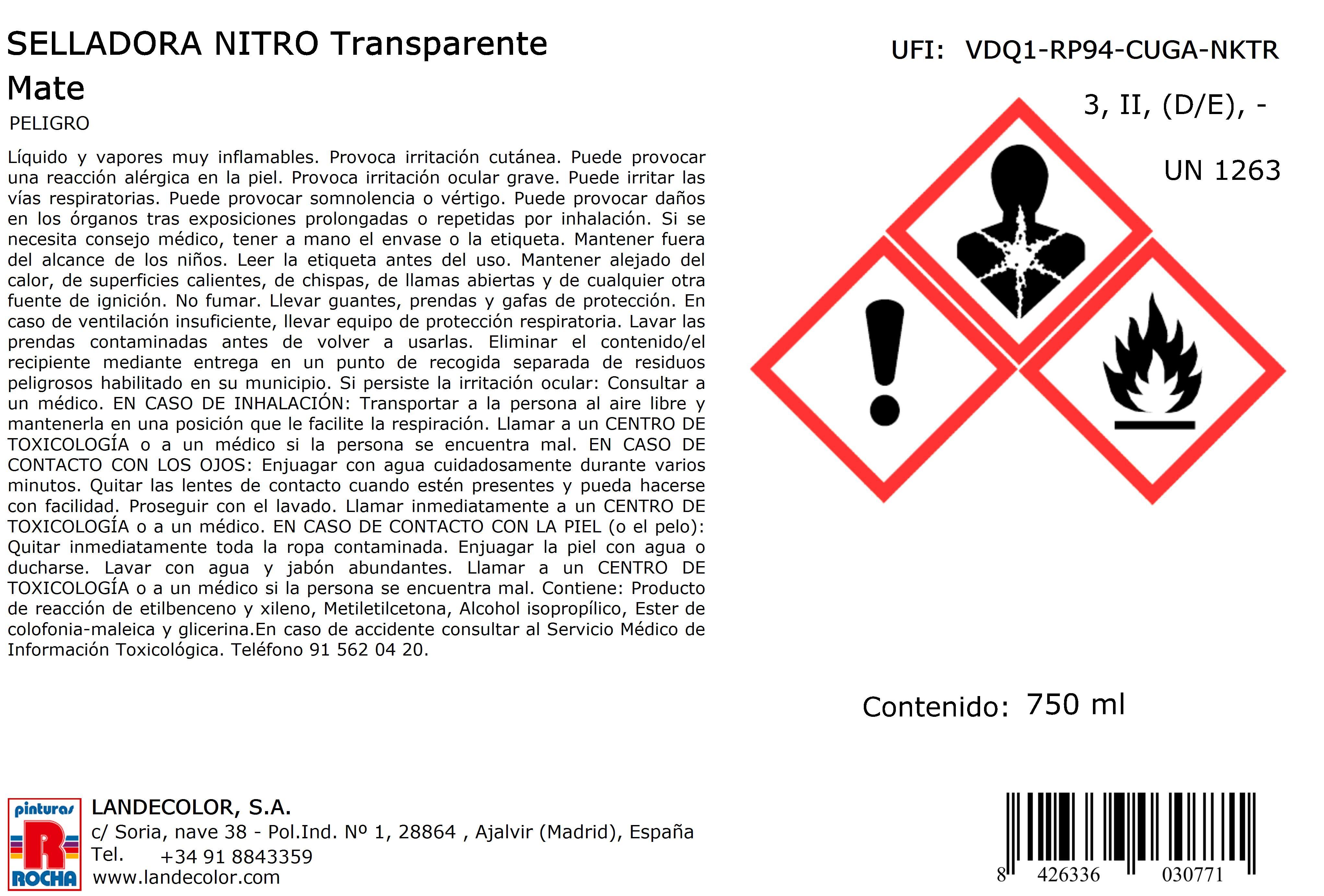 FONDO SELLADOR SINTÉTICO NITRO MATE 750ML TRANSPARENTE - 3