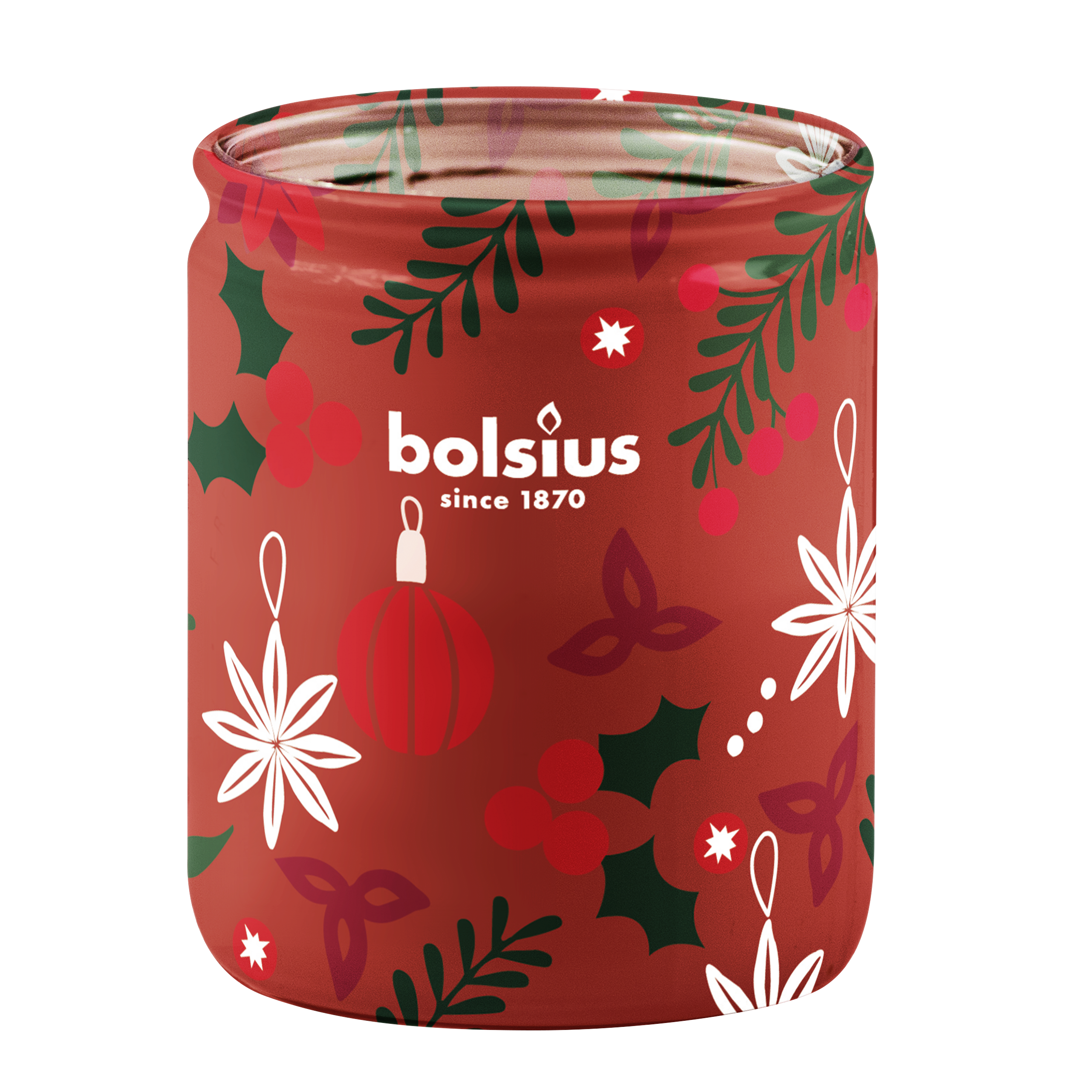 Świeca zapachowa w szkle świąteczna Merry Moments Bolsius
