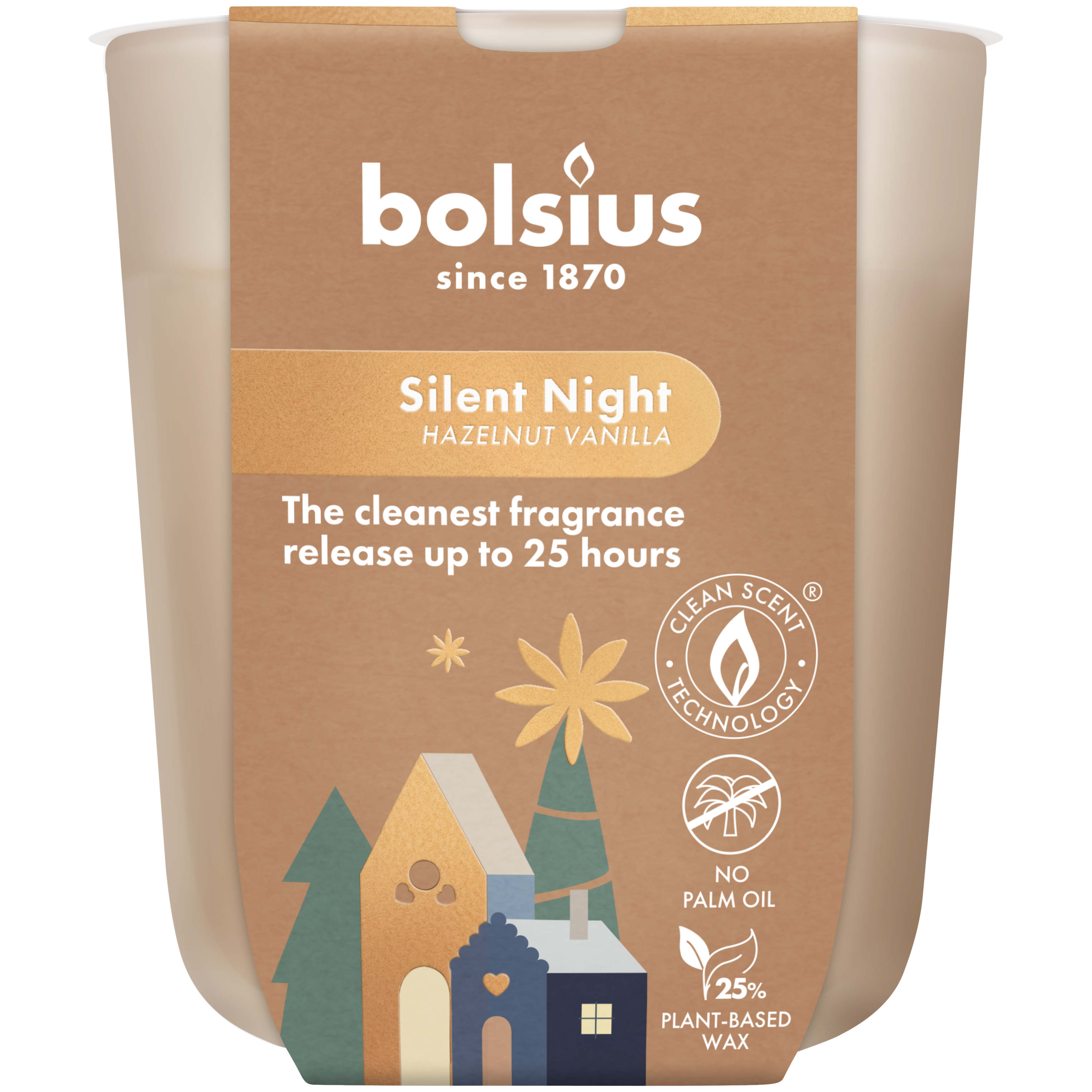 Świeca zapachowa w szkle świąteczna True Glow Silent Night  Bolsius