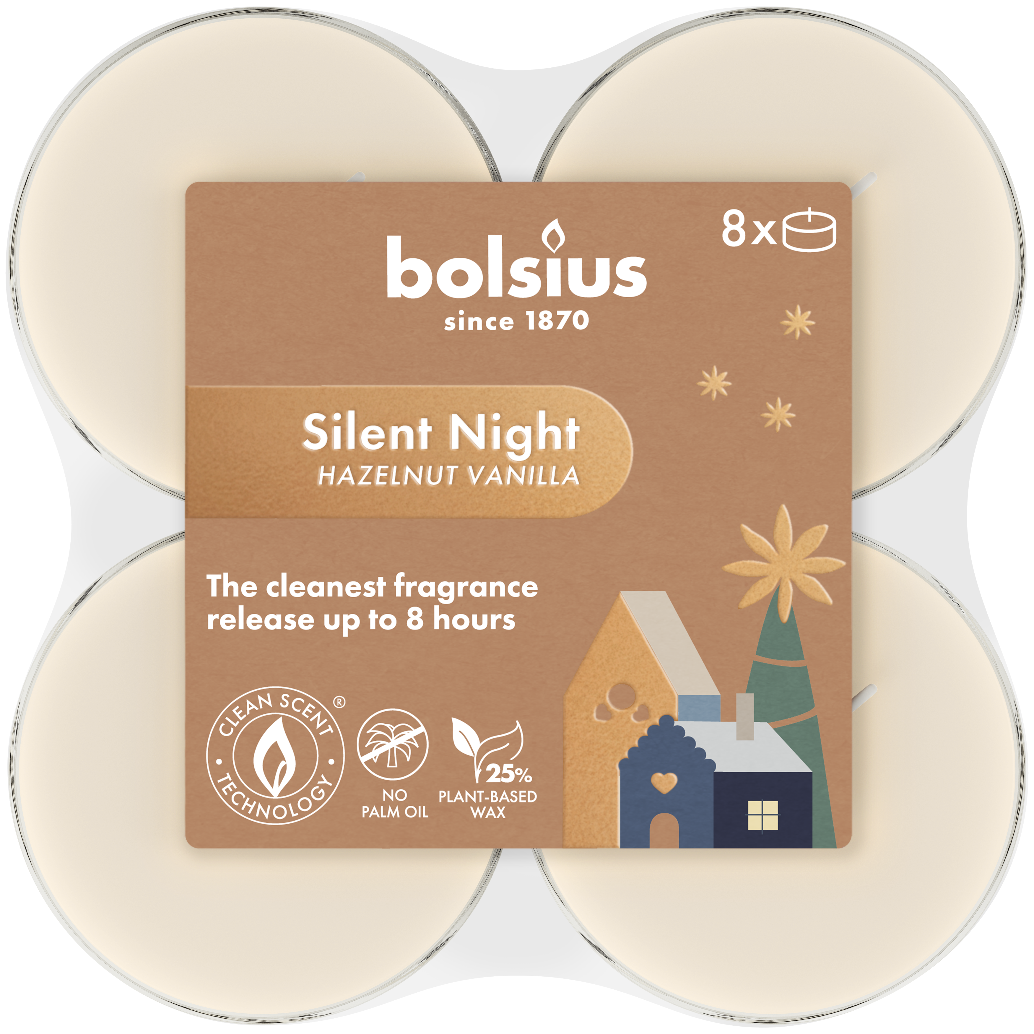 Podgrzewacz zapachowy True Glow Silent Night 8 szt. Bolsius