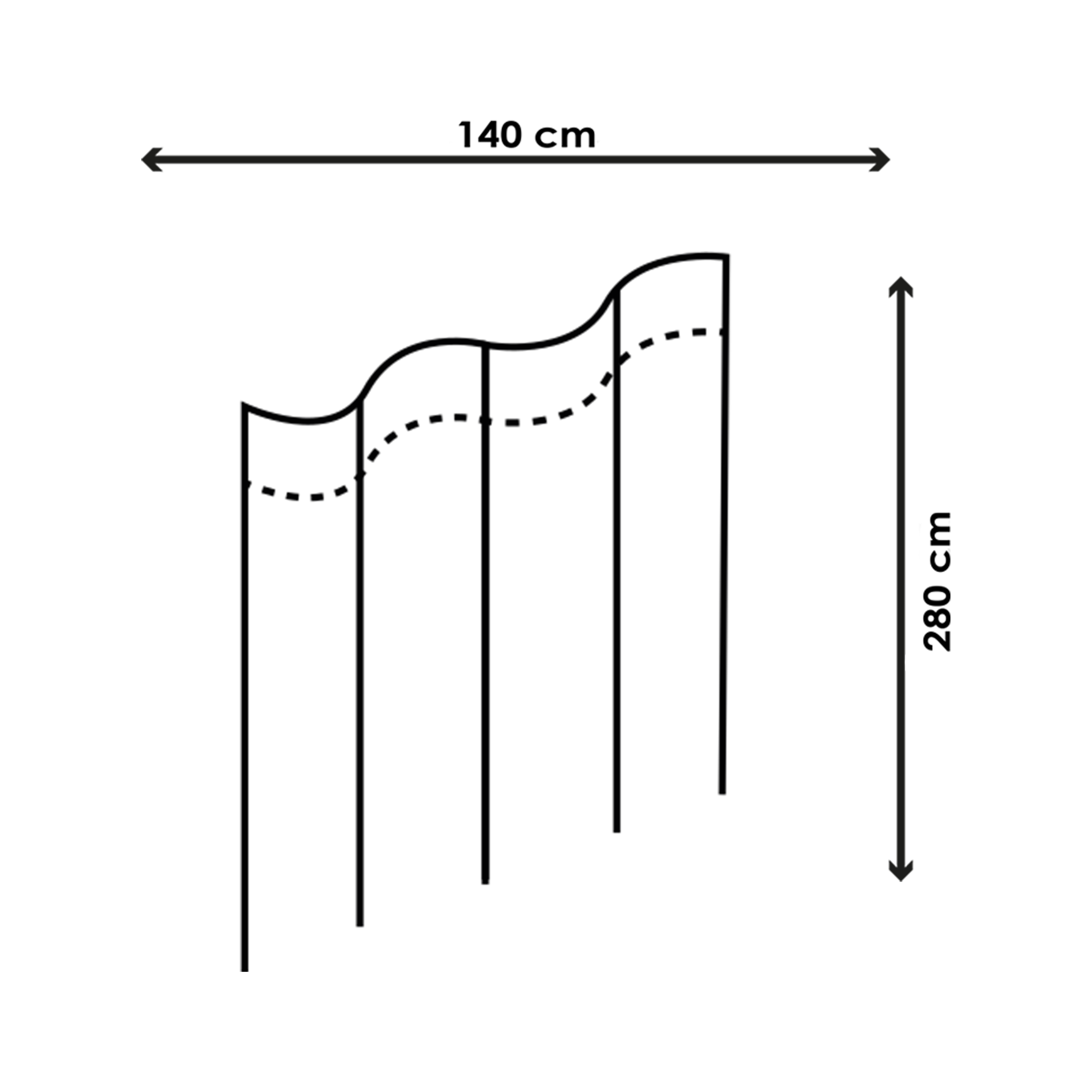 Zasłona żakardowa Leaves beżowa 140 x 280 cm na taśmie - 3