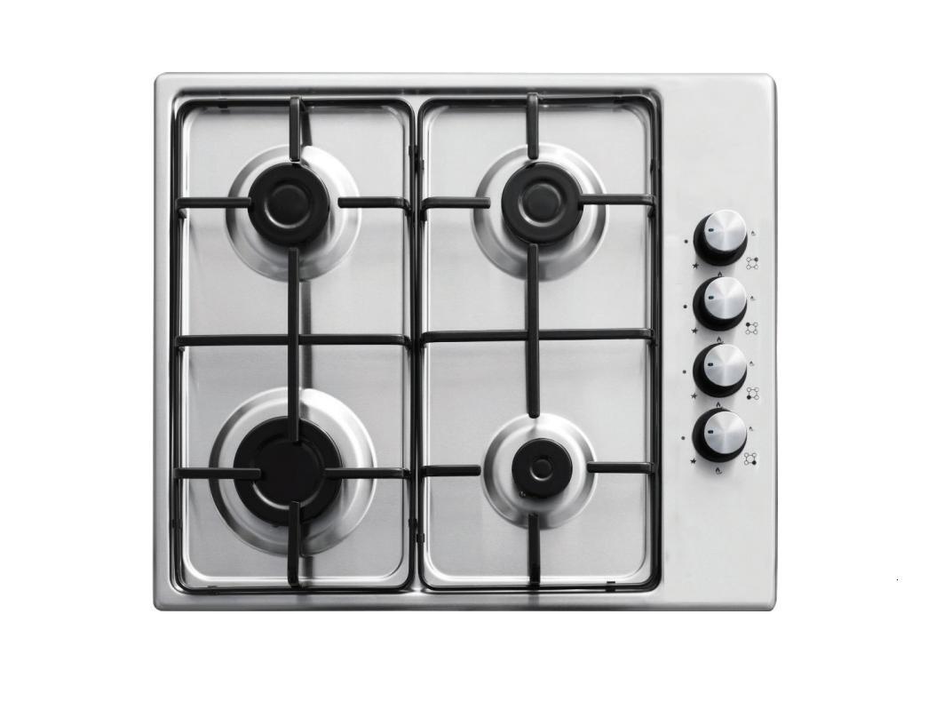 Cucina montata Dora rovere chiaro, lavello a destra, L 195 cm, completa di: cappa a camino, piano cottura a gas, forno - 3
