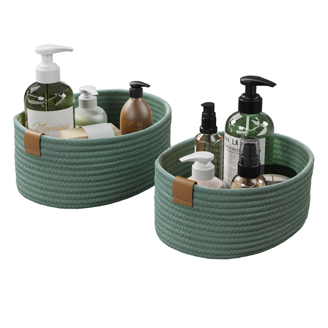 Set 2 cestas Magda Sage Sensea verde