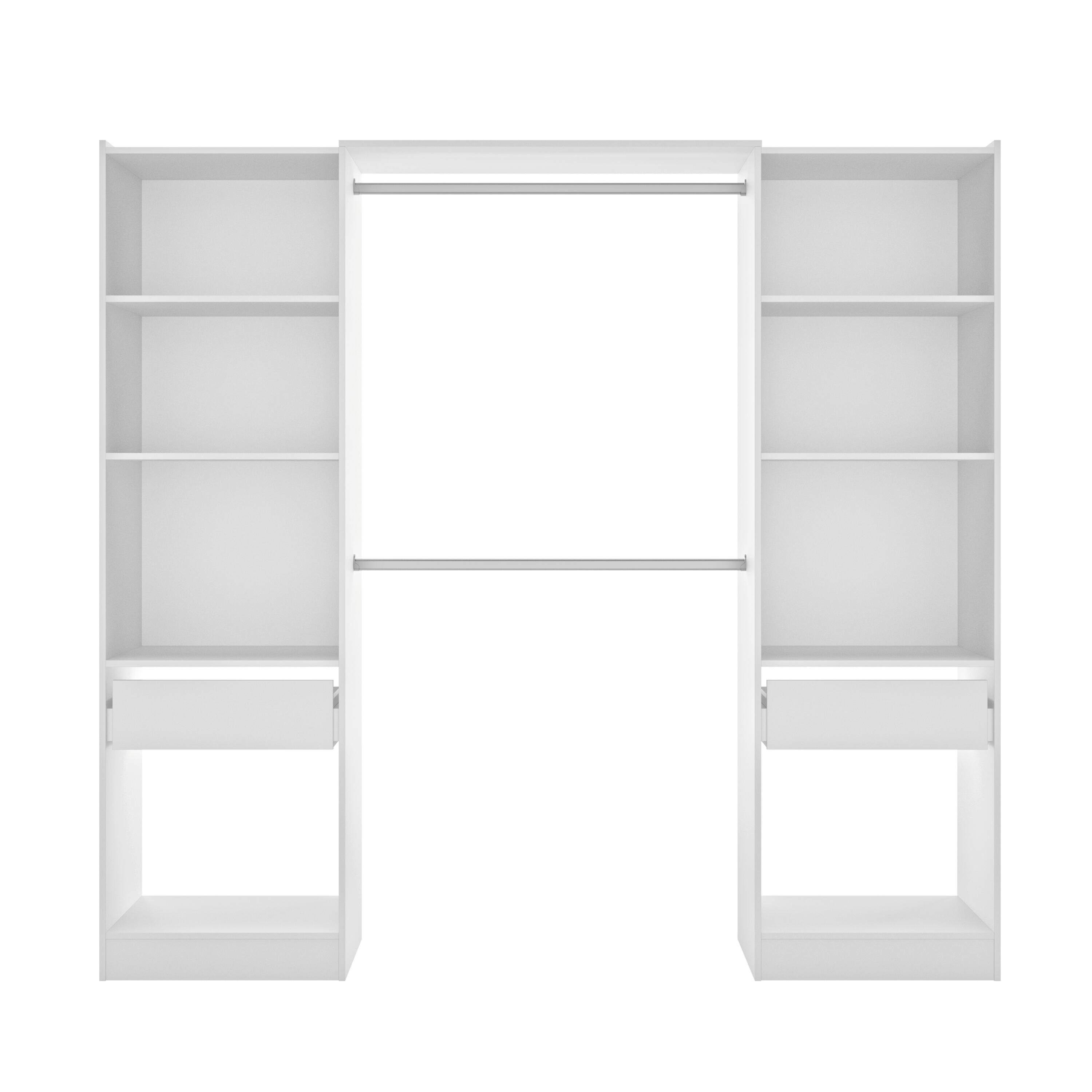 Kit dressing extensible Astra blanc H.205 x L.163/220 x P.50 cm - 4