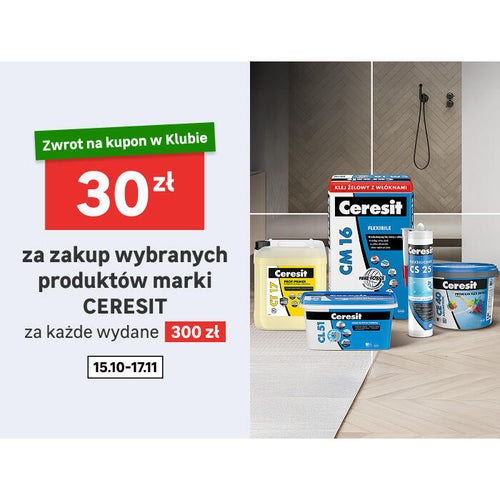 Ceresit - zwrot na kupon